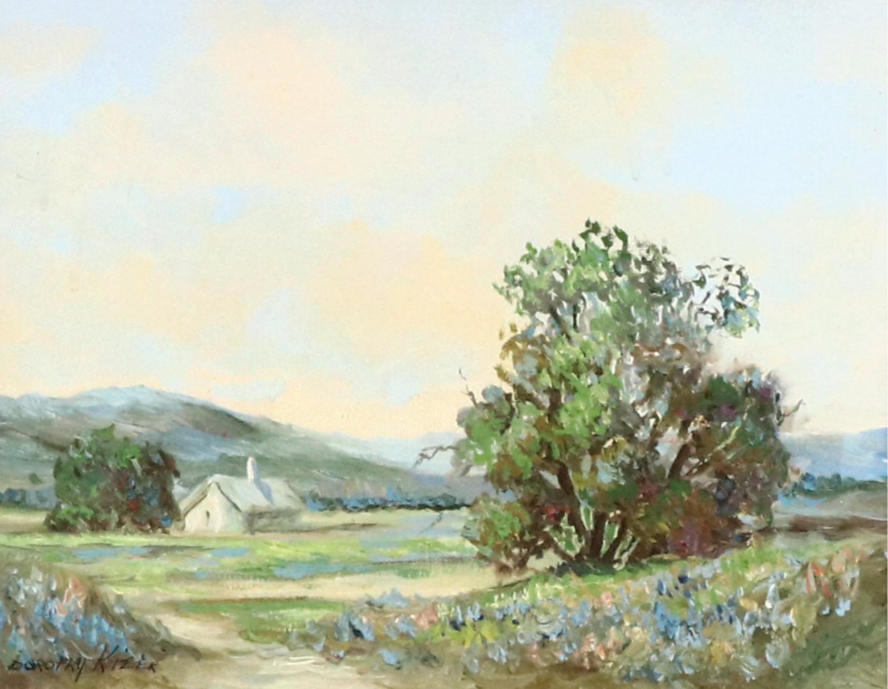 Dorothy Kizer Bucolic Landscape Oil Painting