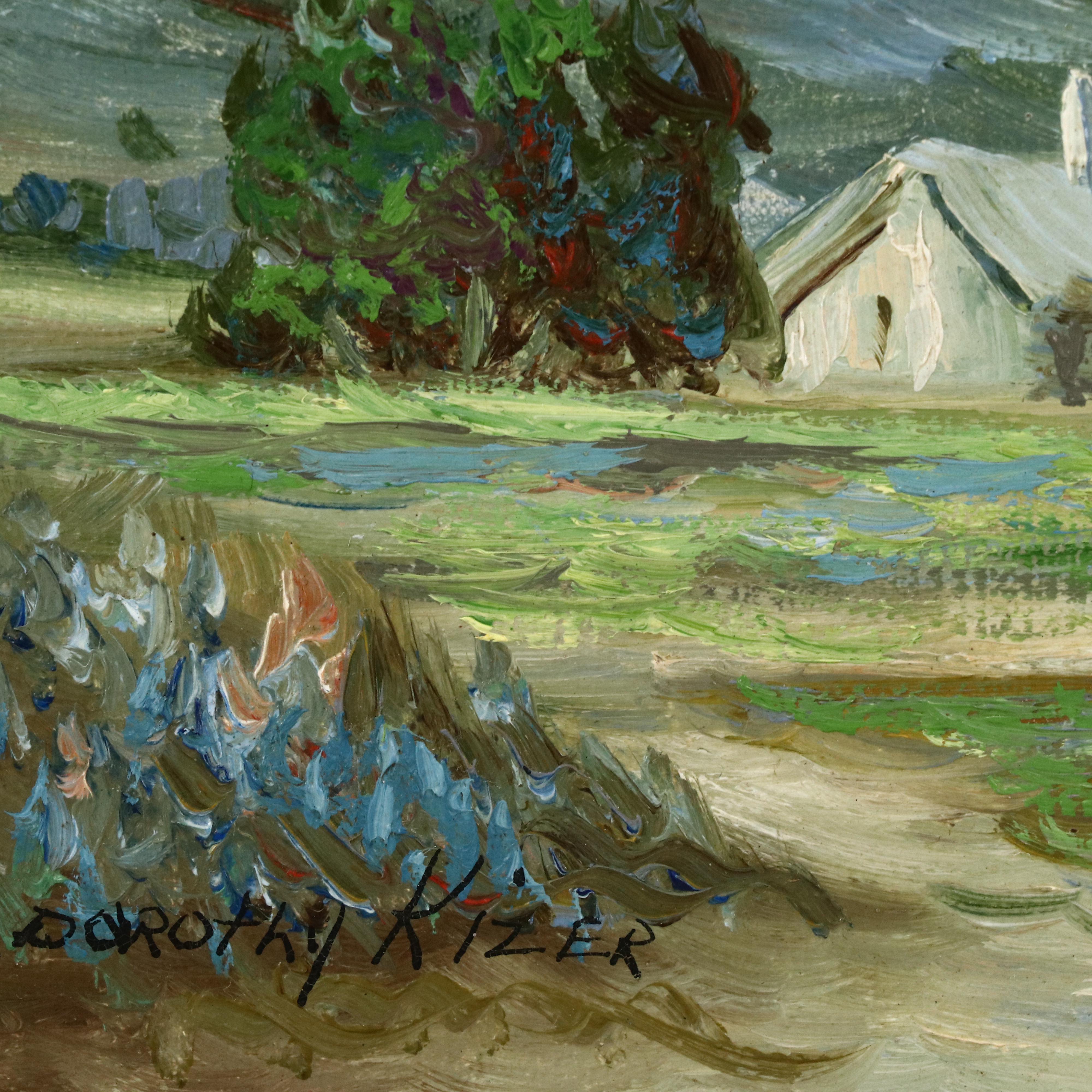 Dorothy Kizer Bucolic Landscape Oil Painting