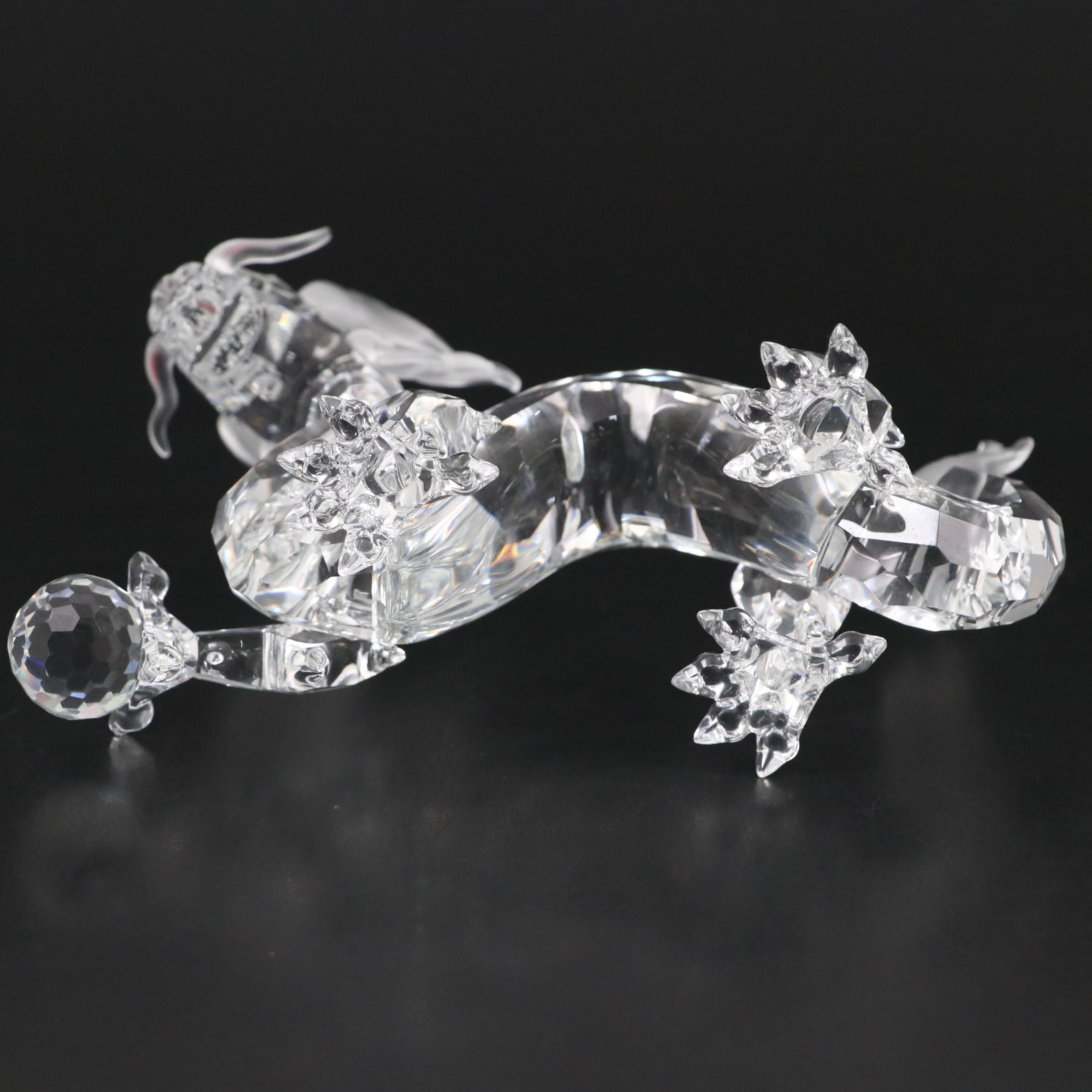 Swarovski  Crystal "Fabulous Creatures - The Dragon" Figurine and Placard, 1997