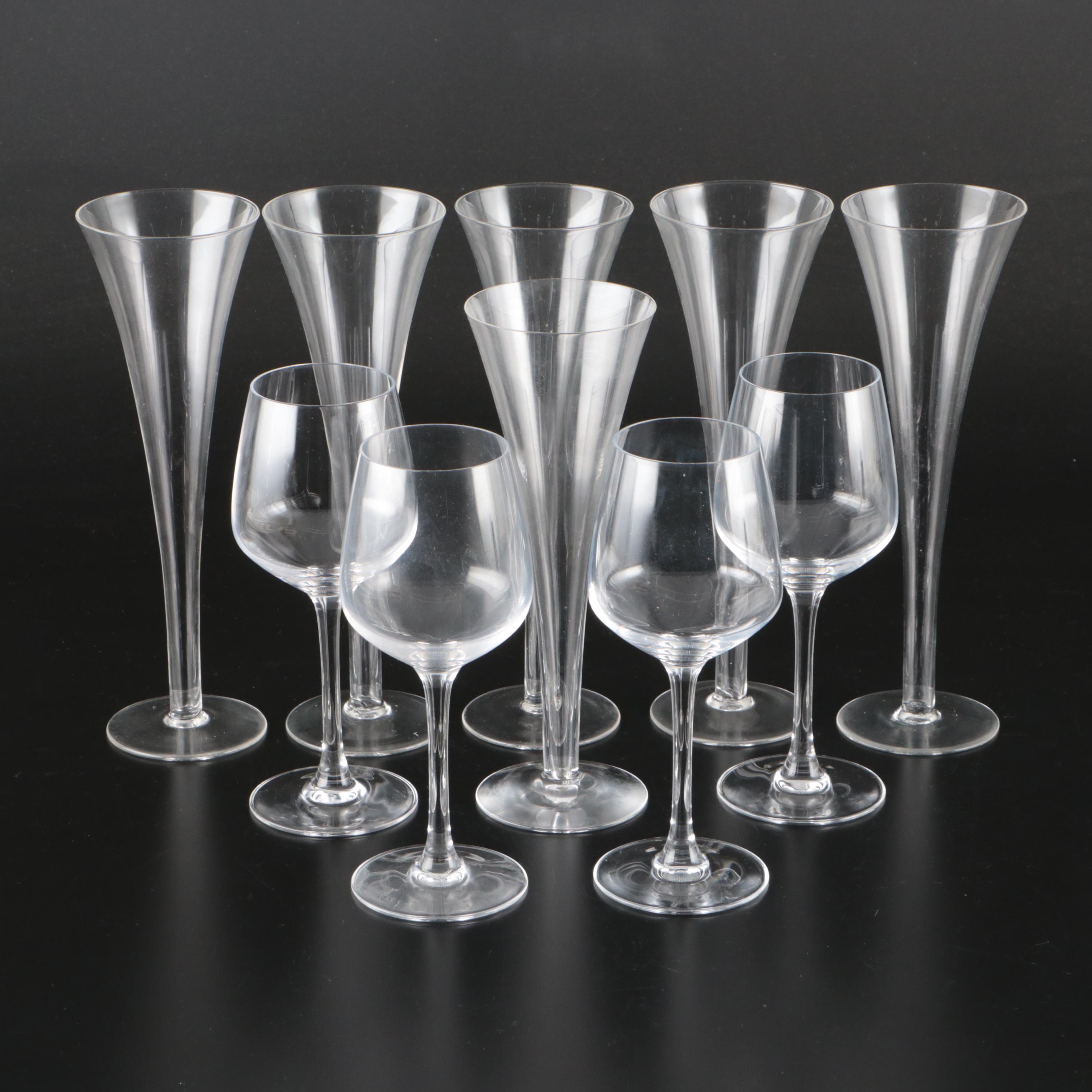 Chef & Sommelier Wine Glasses with Tiffany & Co. Champagne Flute