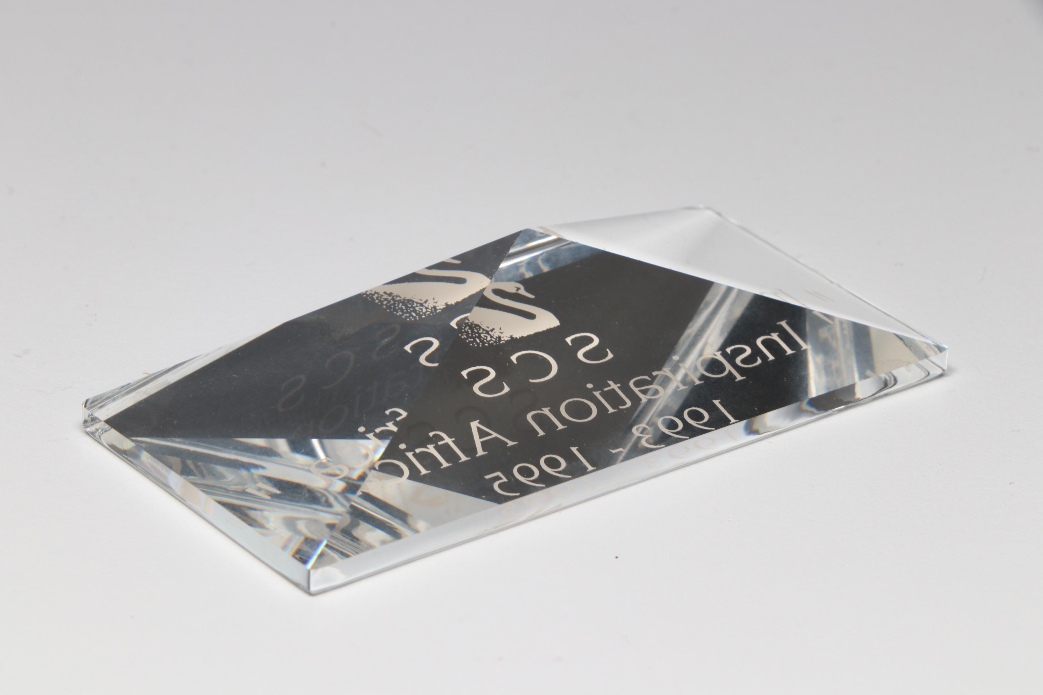 Swarovski Crystal "Inspiration Africa - Elephant & Kudu" and Wooden Bases