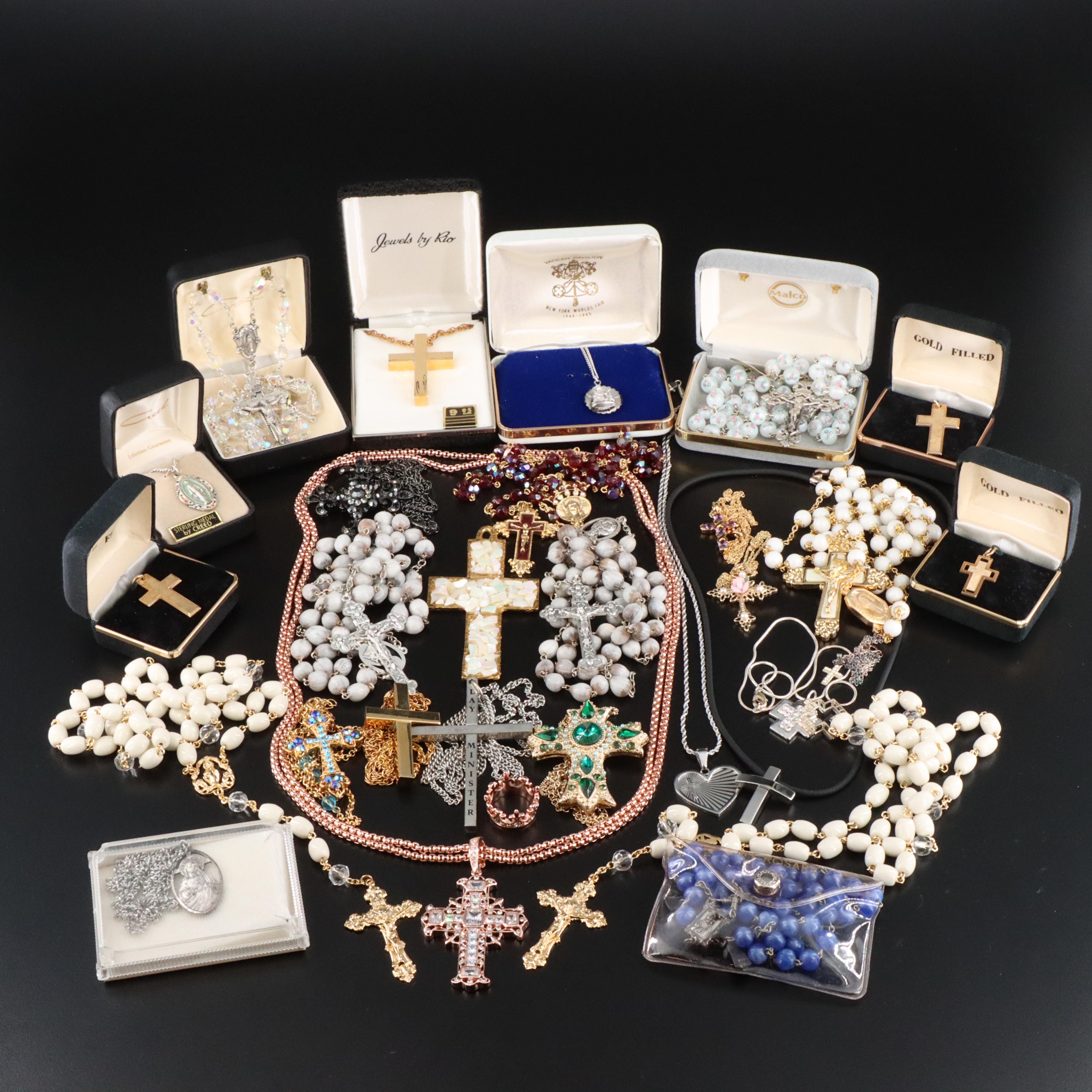 Ecclesiastical Jewelry Collection Featuring Lenox Sterling Rosaries