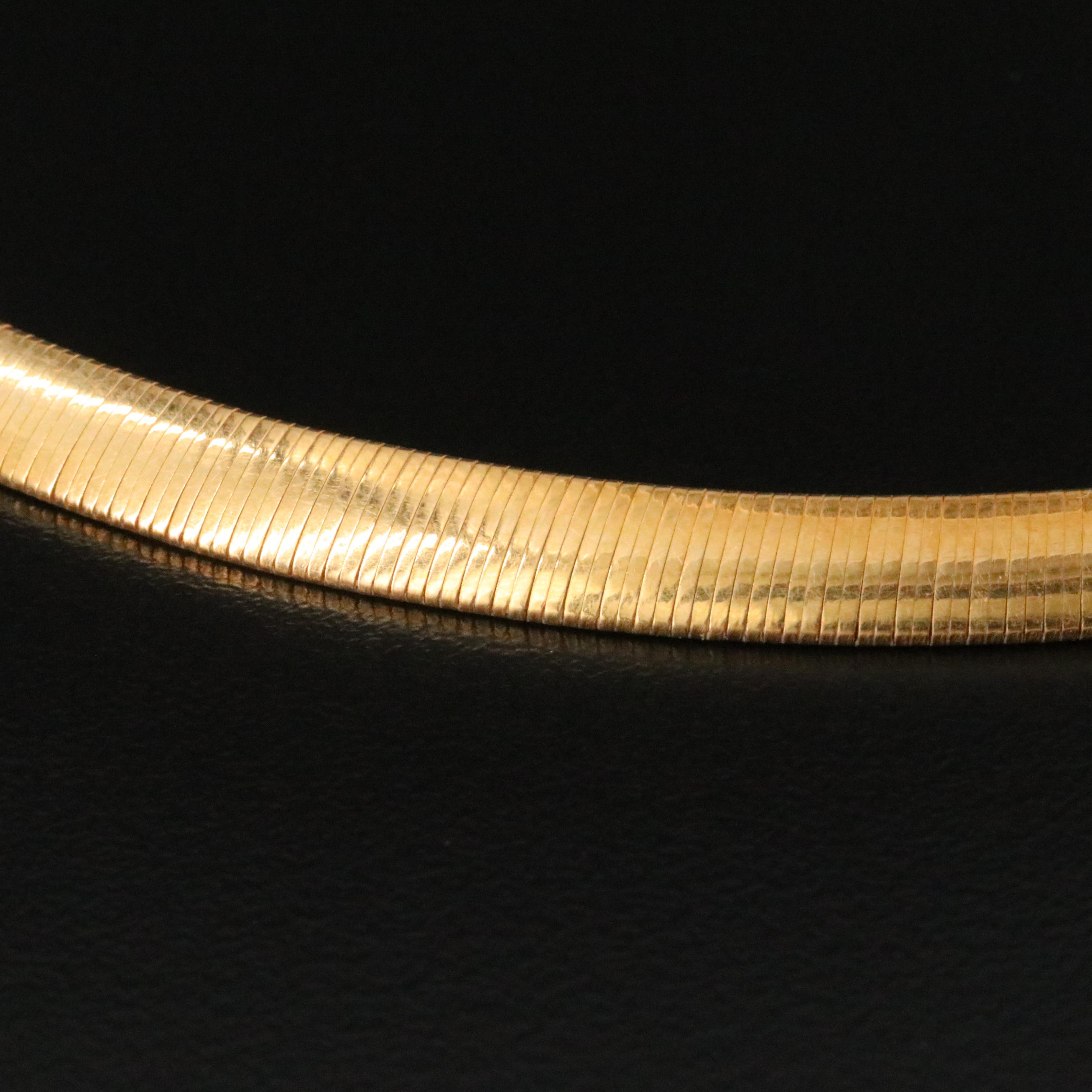 18K Omega Chain Necklace