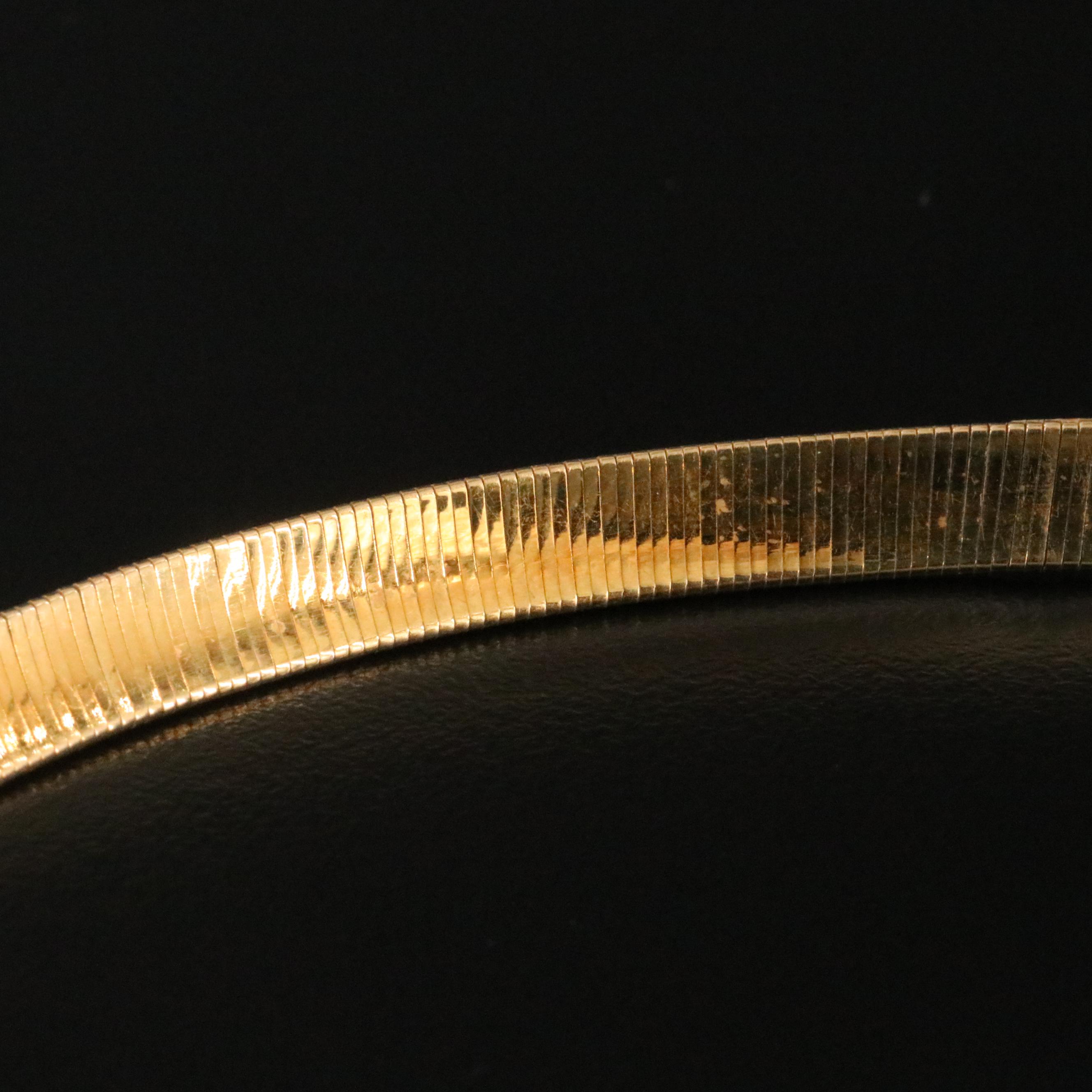 18K Omega Chain Necklace