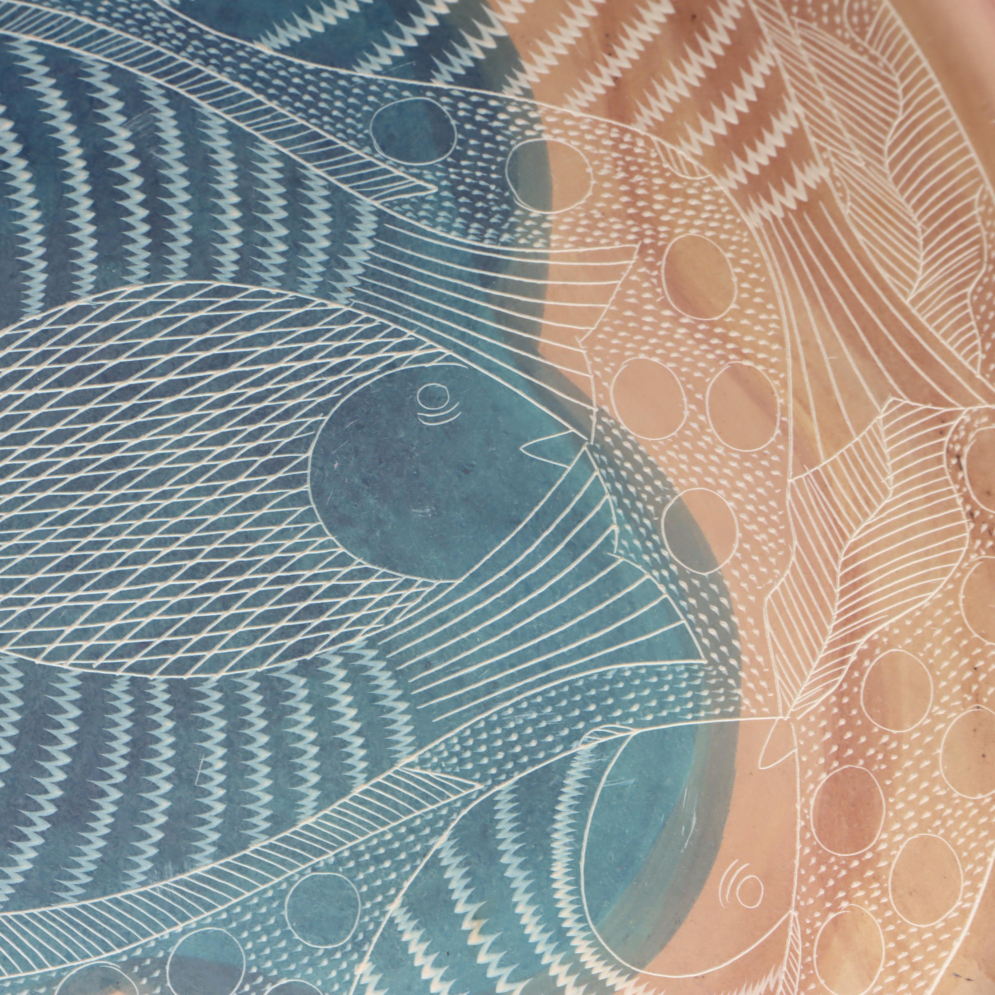 Kenyan Kisli Soapstone Bowl, Shell Centerpiece with Travertine Mortar & Pestle