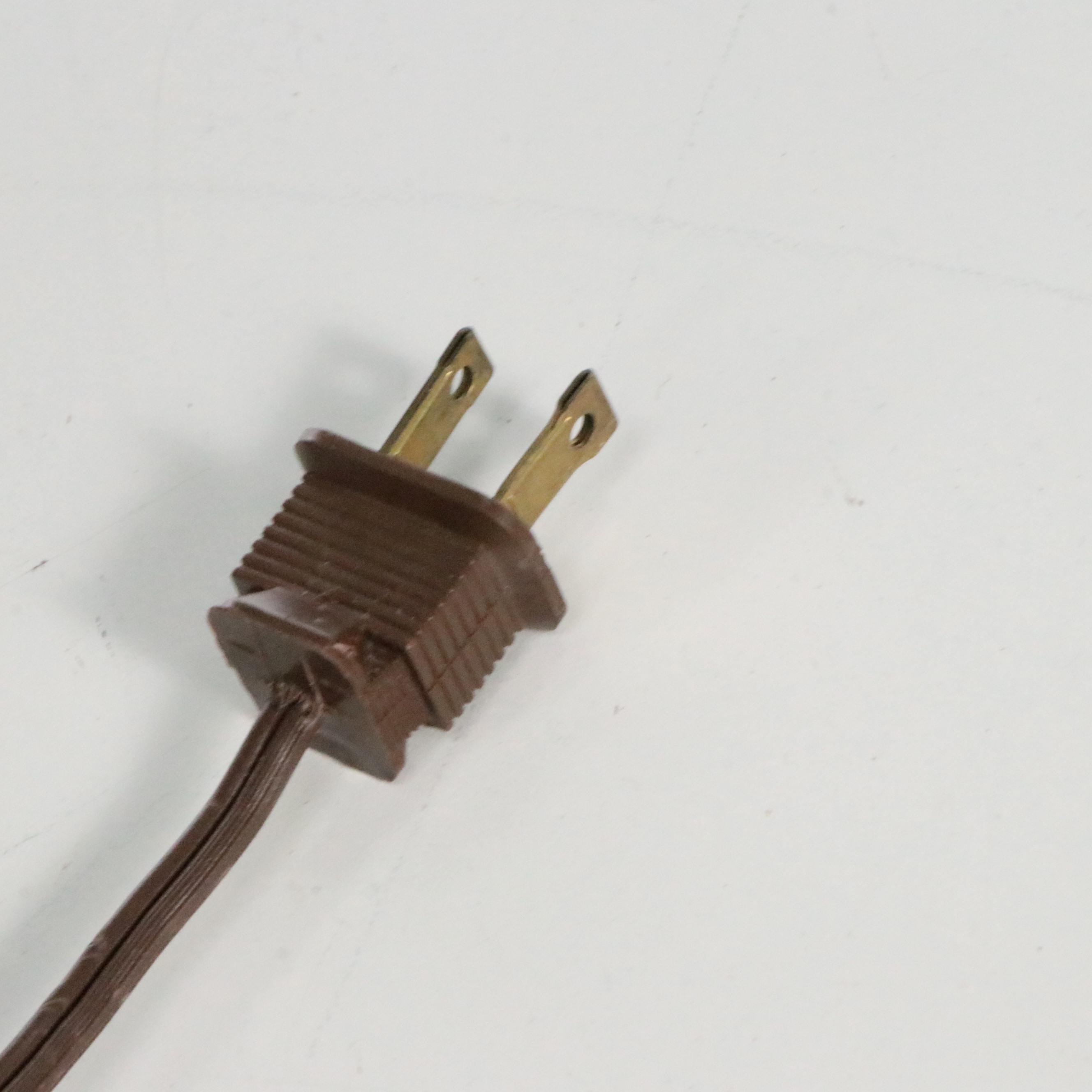 Chinese Porcelain Peach Tree and Crane Vase Table Lamp, Silk Pleat-Fold Shade