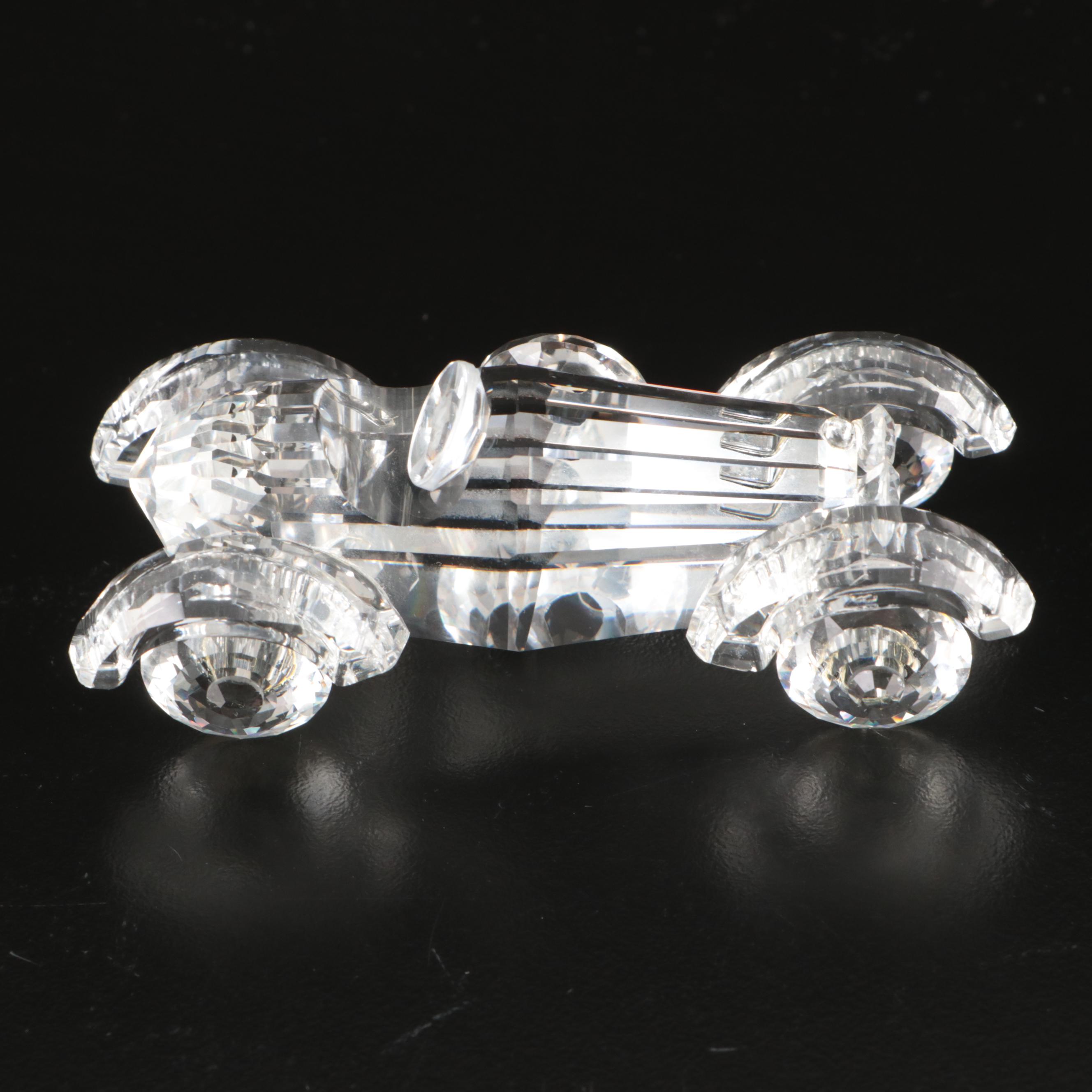 Swarovski Crystal "Airplane" and "Old Timer Automobile" Figurines