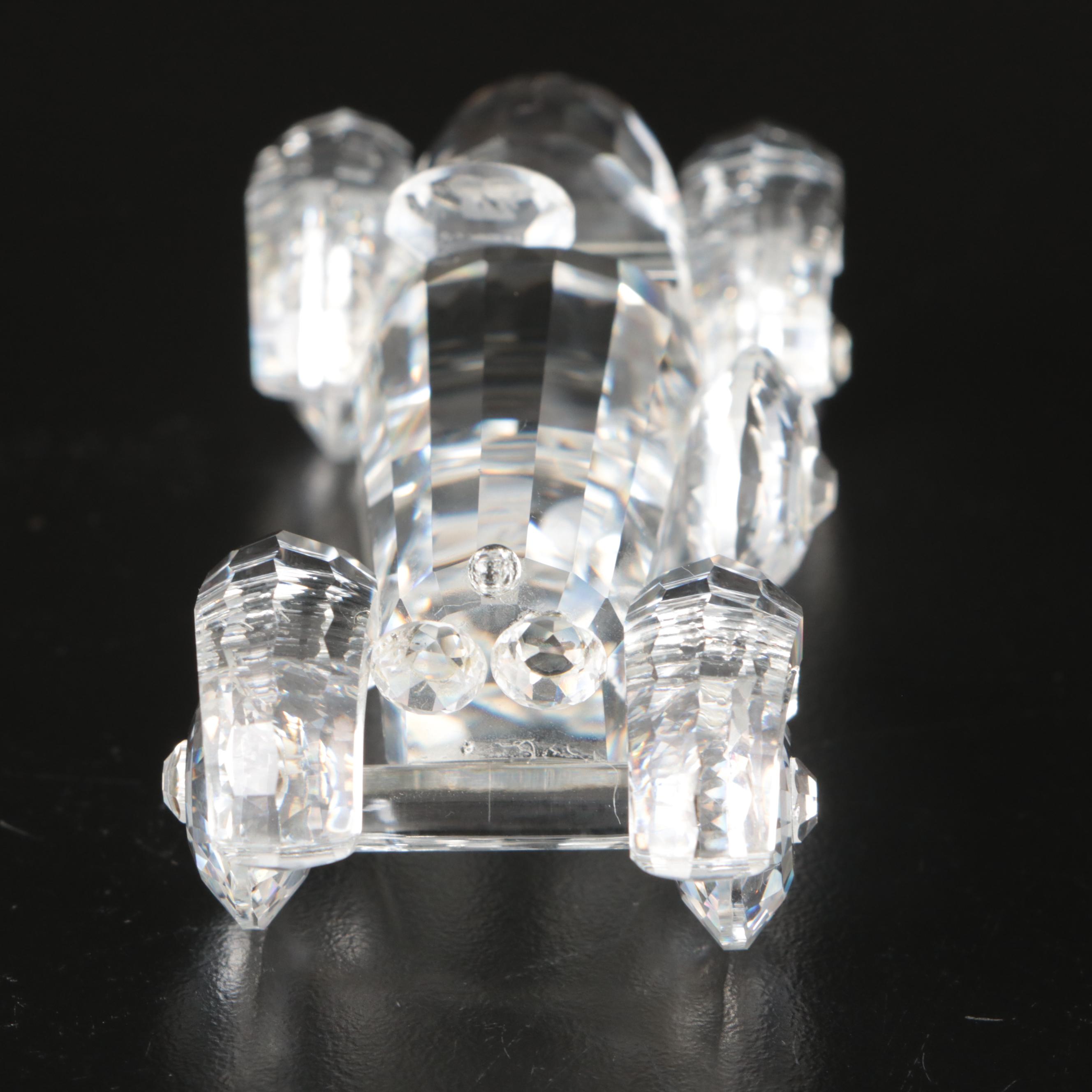 Swarovski Crystal "Airplane" and "Old Timer Automobile" Figurines