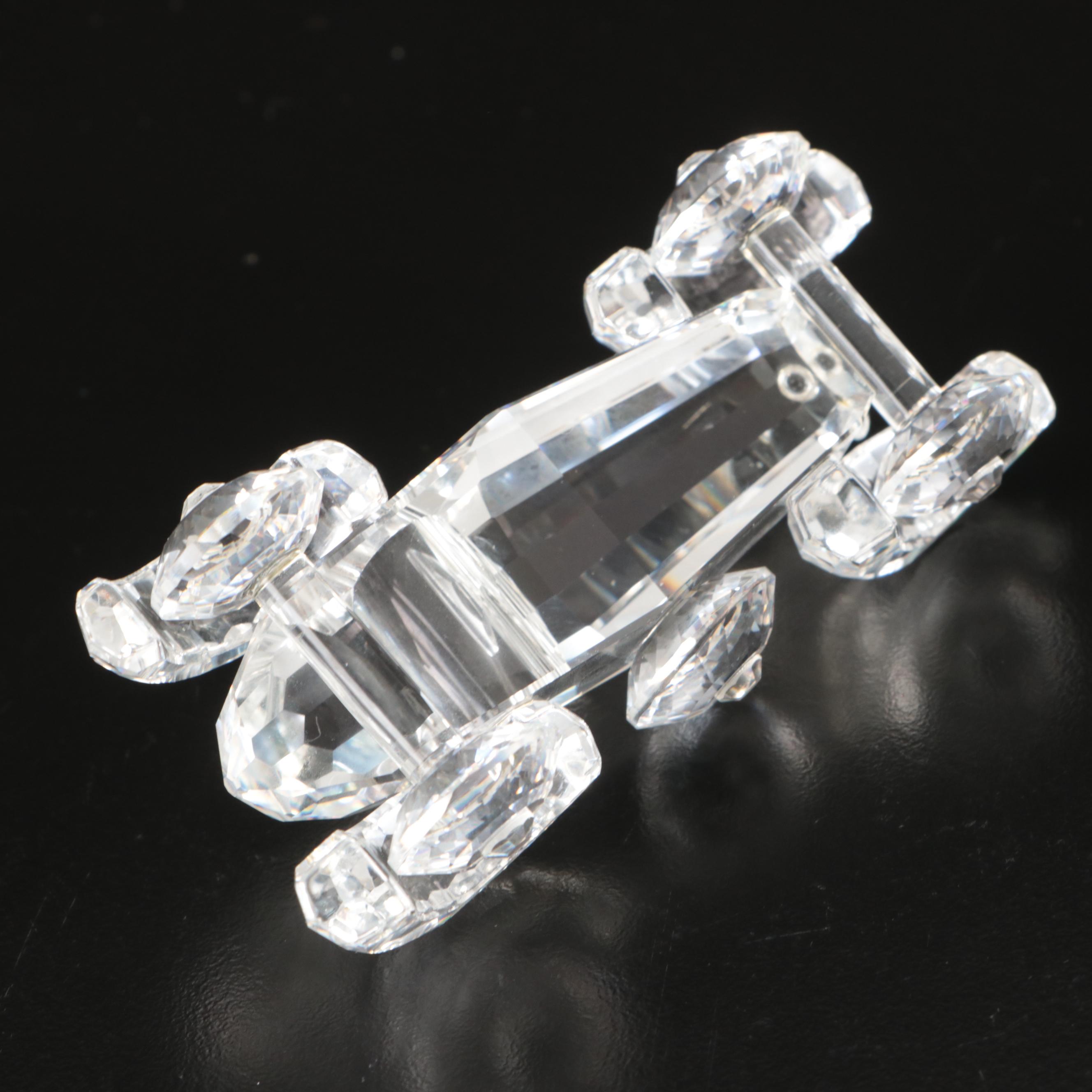 Swarovski Crystal "Airplane" and "Old Timer Automobile" Figurines