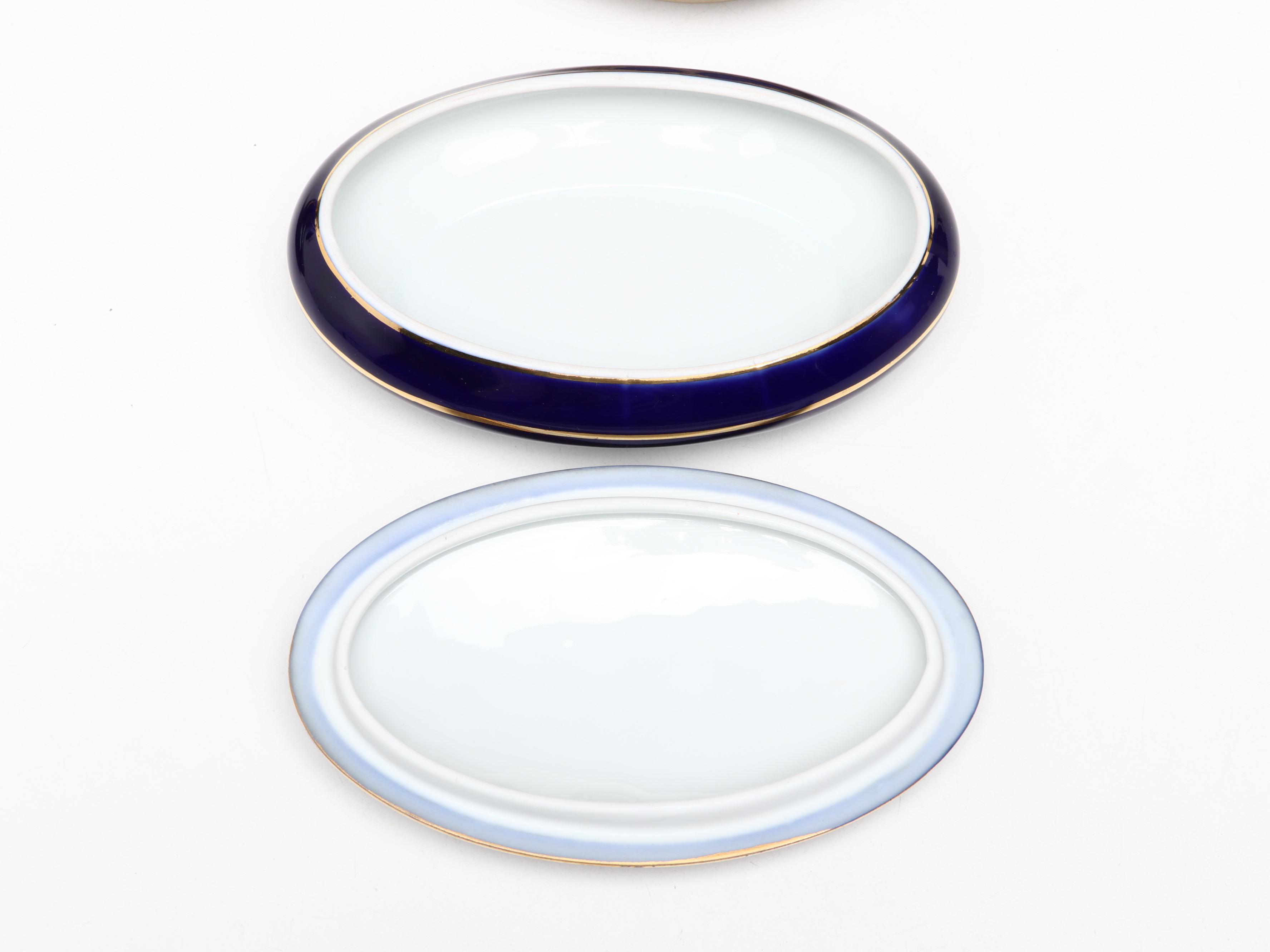 Friedrich Simon Porcelain with Other Pâte-Sur-Pâte Lidded Boxes