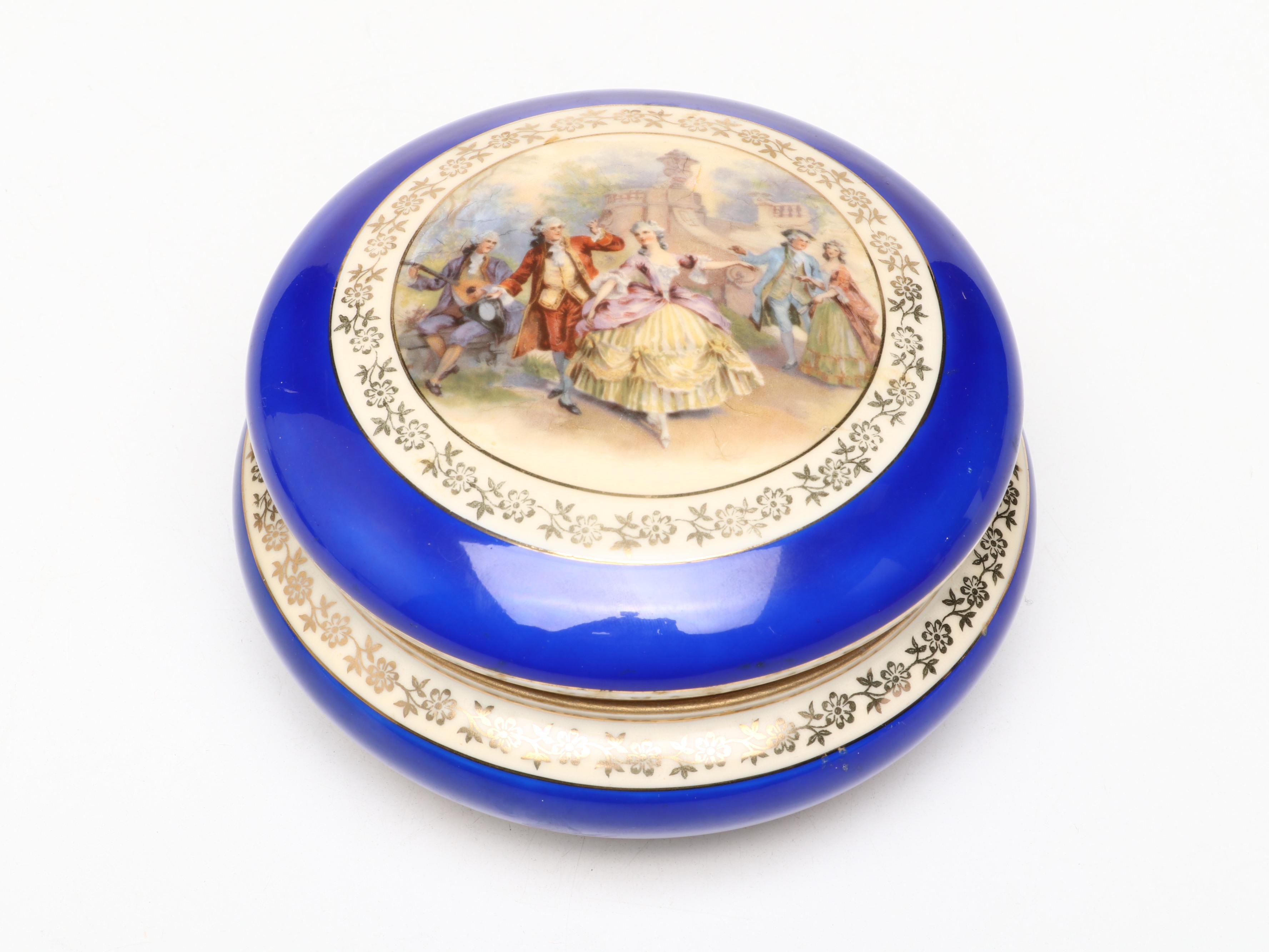 Friedrich Simon Porcelain with Other Pâte-Sur-Pâte Lidded Boxes