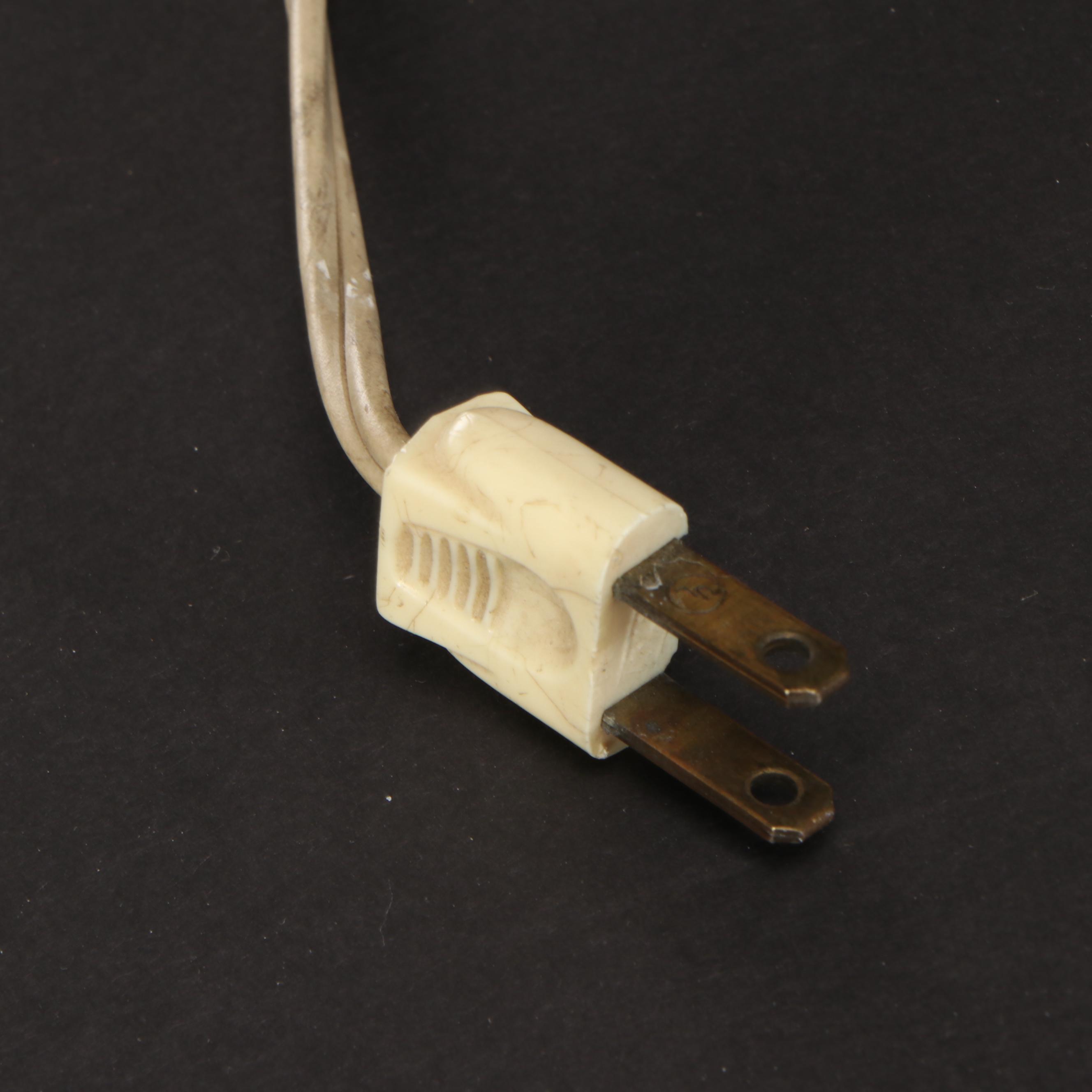 Cut Glass and Crystal Mantel Luster Table Lamp, Mid-20th Century