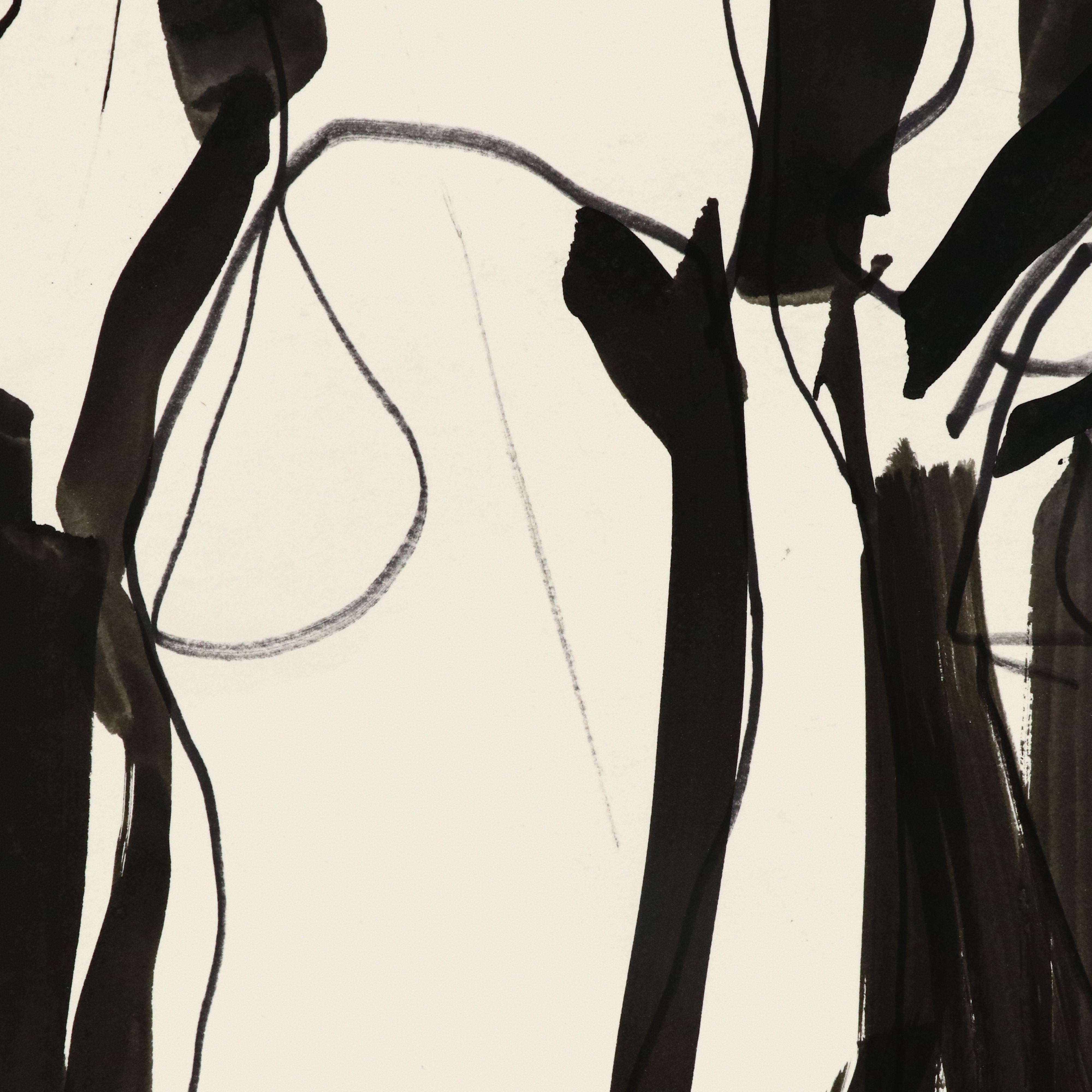 Jack Meanwell Figurative Ink Drawing, Late 20th Century