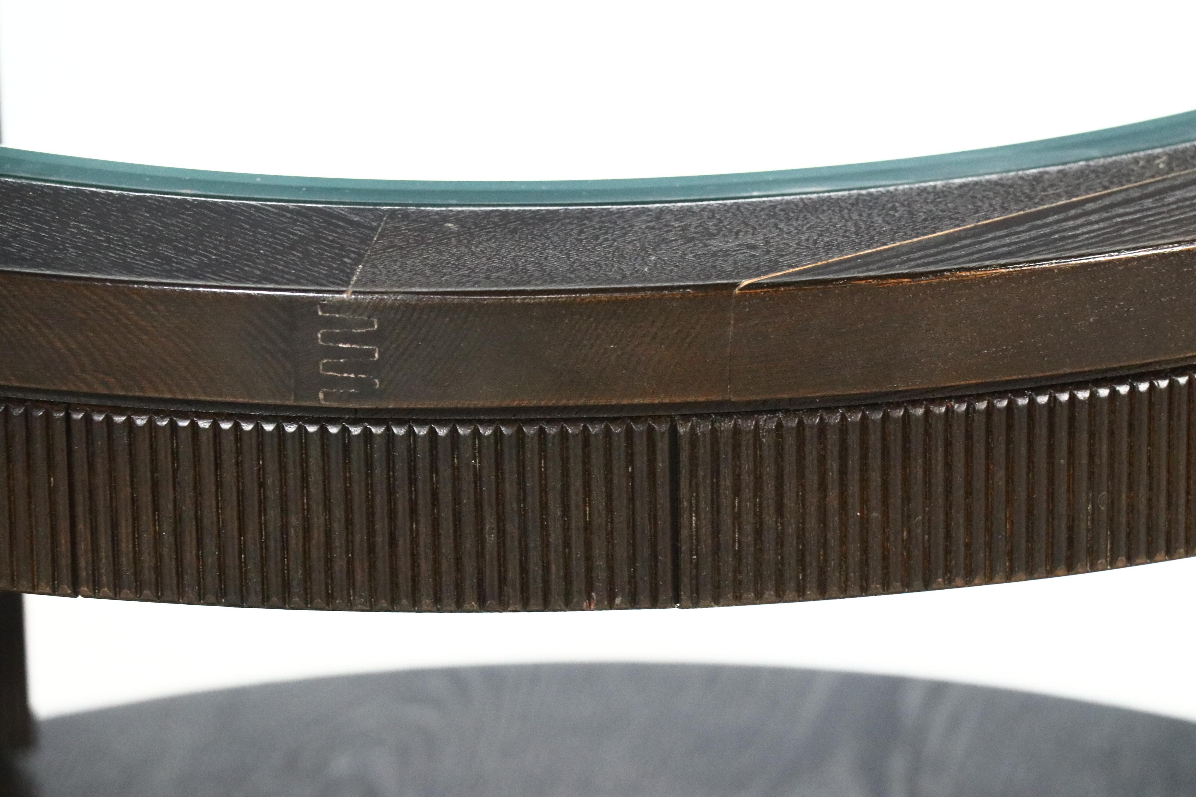 Contemporary Wood Three-Tier Side Table