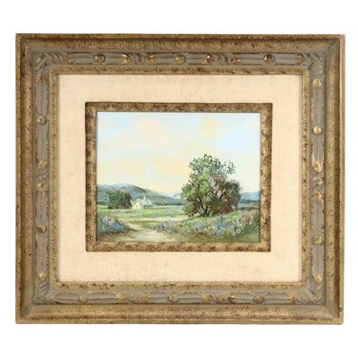 Dorothy Kizer Bucolic Landscape Oil Painting Dorothy Kizer Bucolic Landscape Oil Painting