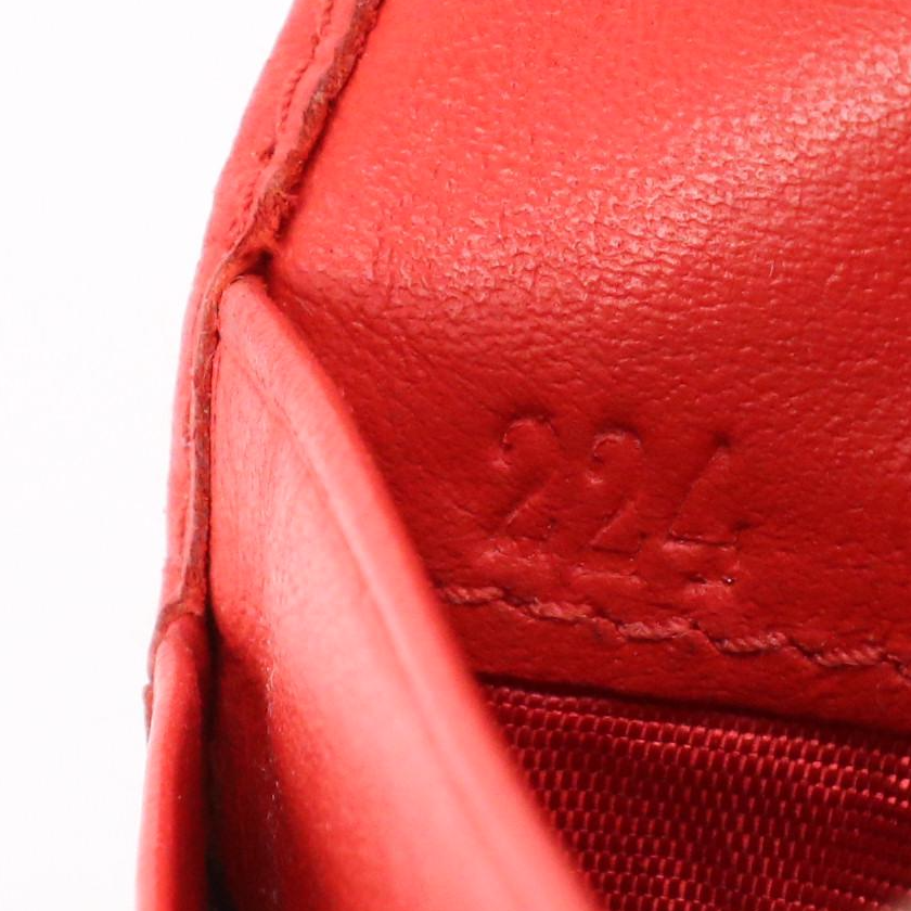 Prada Bifold Wallet in Red Saffiano Leather