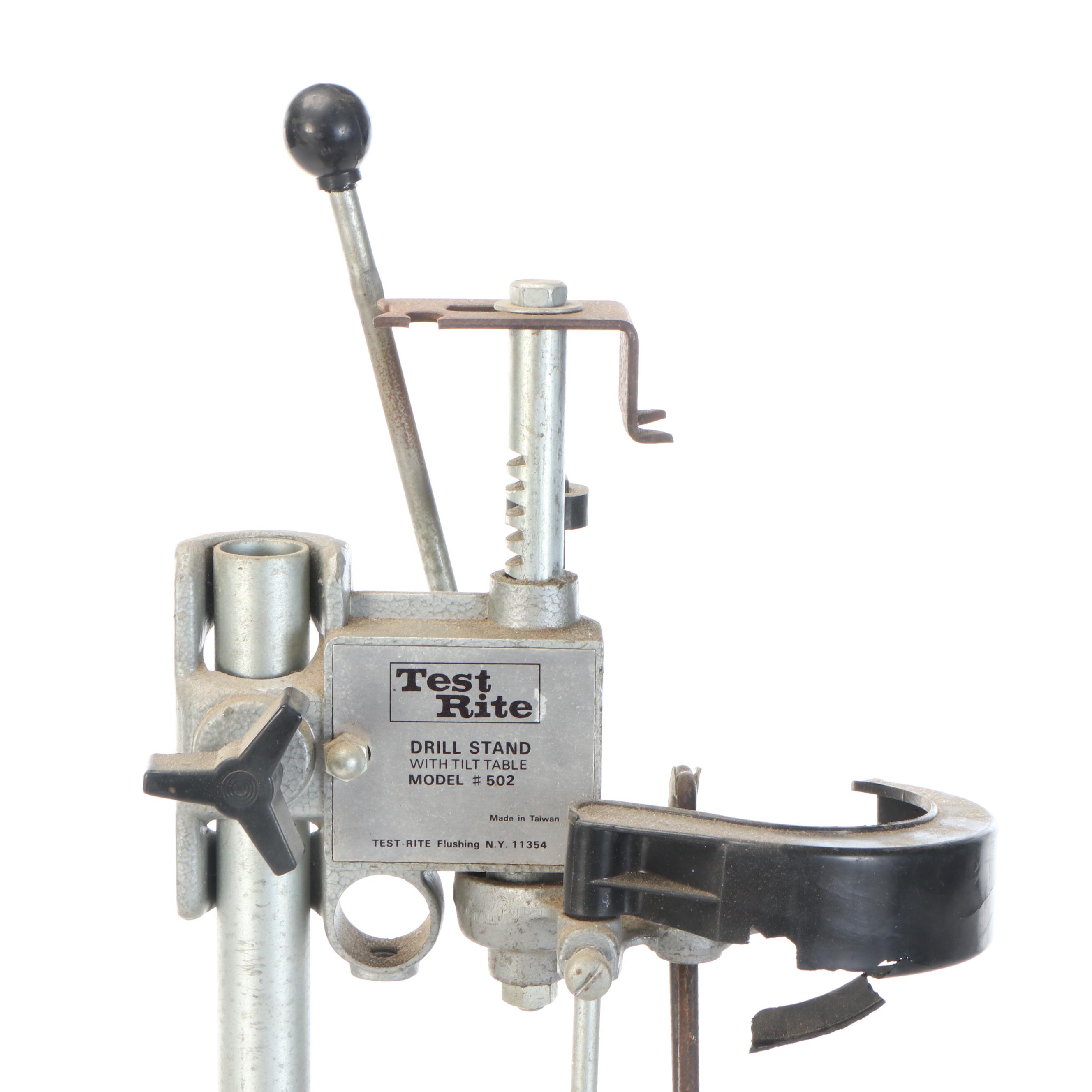Test Rite Mode 502 Drill Stand with Tilt Table