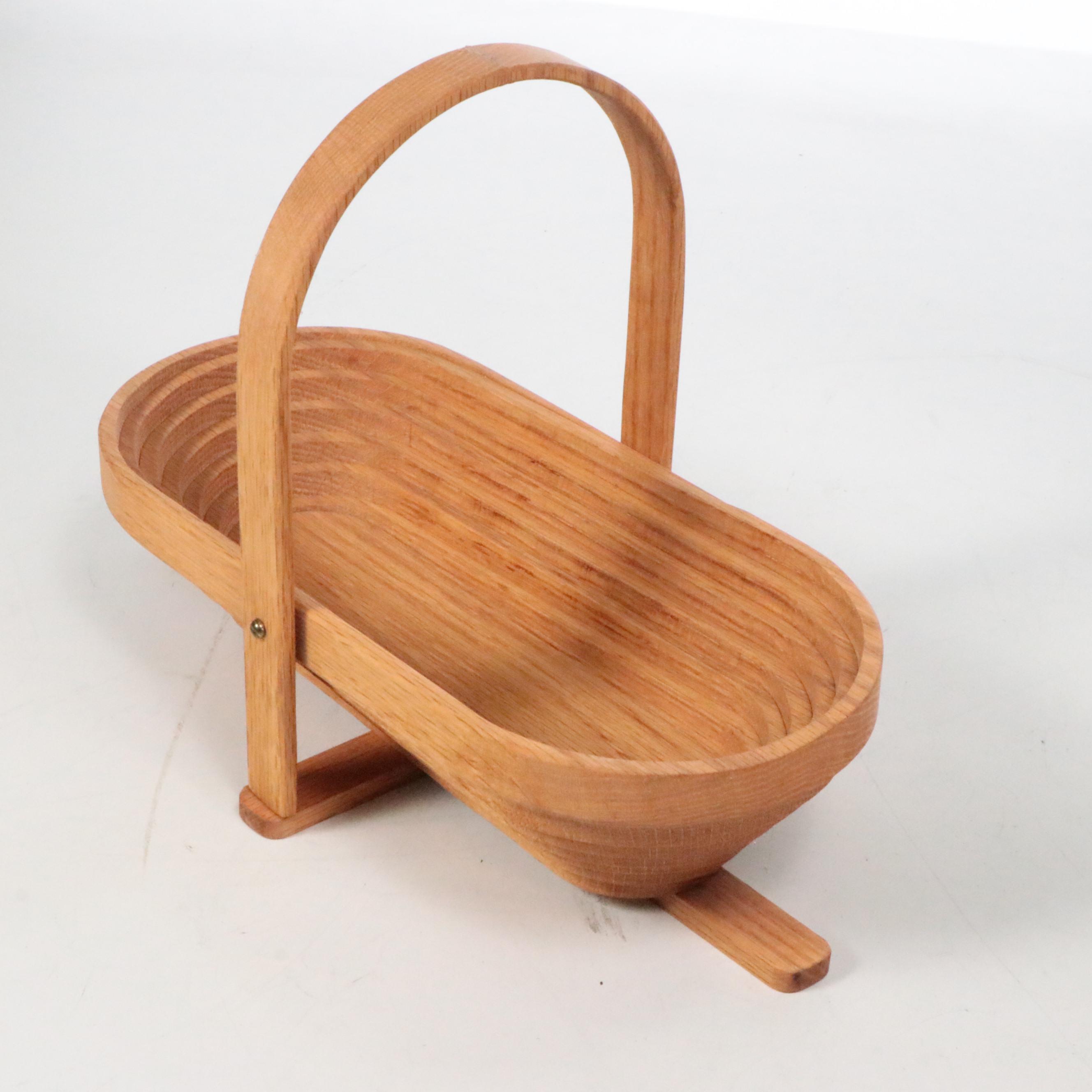 Longaberger and Other Woven Baskets with S. Johnson Ceramic Teapot