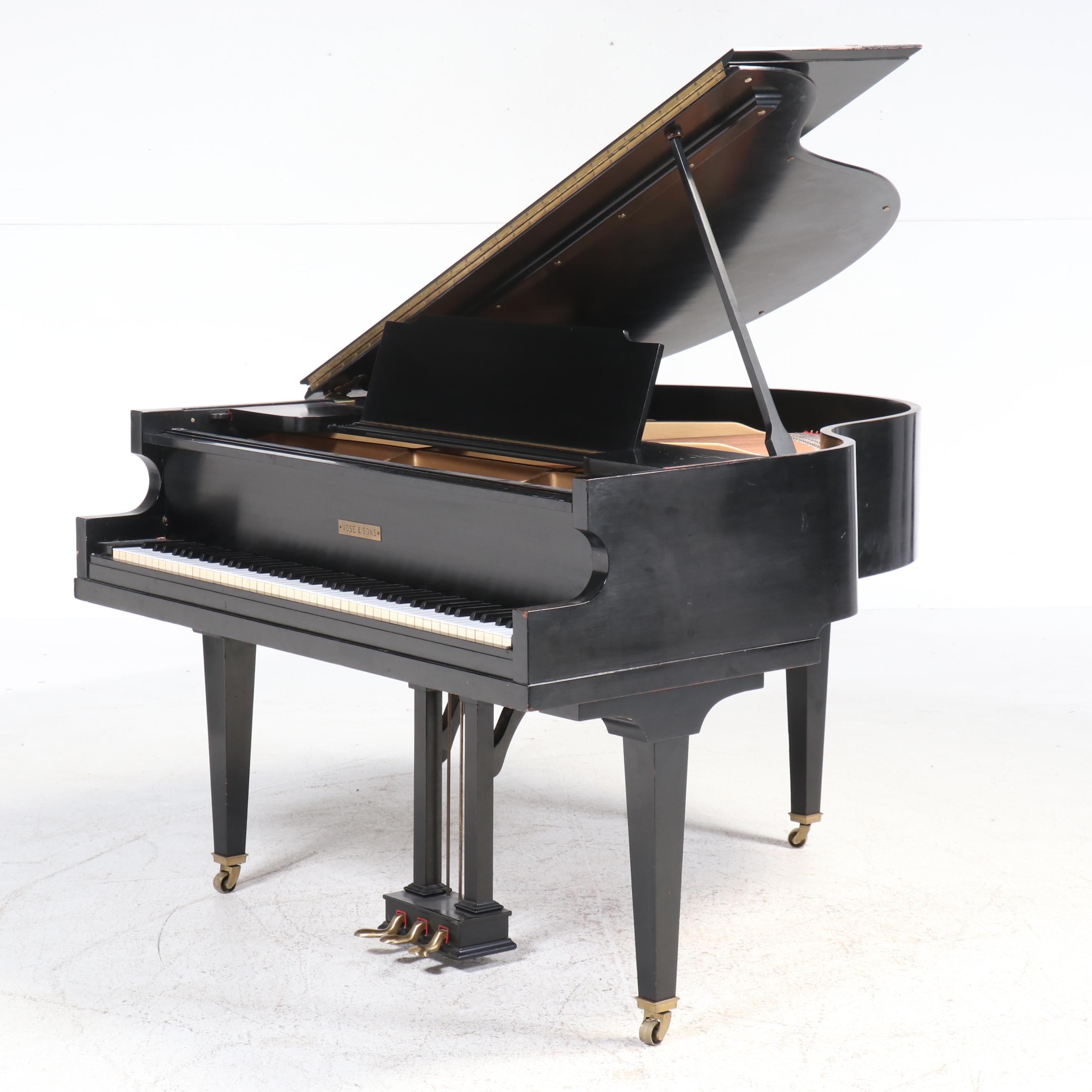 Vose & Sons Grand Piano with Matching Bench Seat