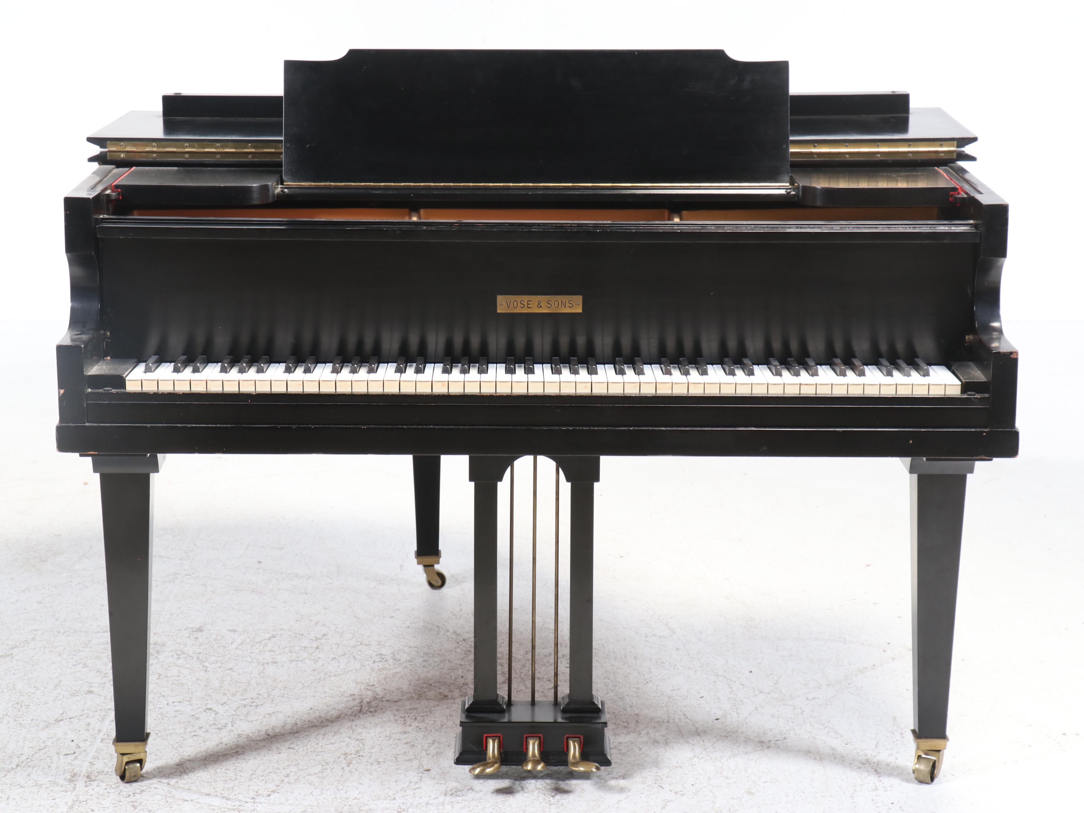 Vose & Sons Grand Piano with Matching Bench Seat