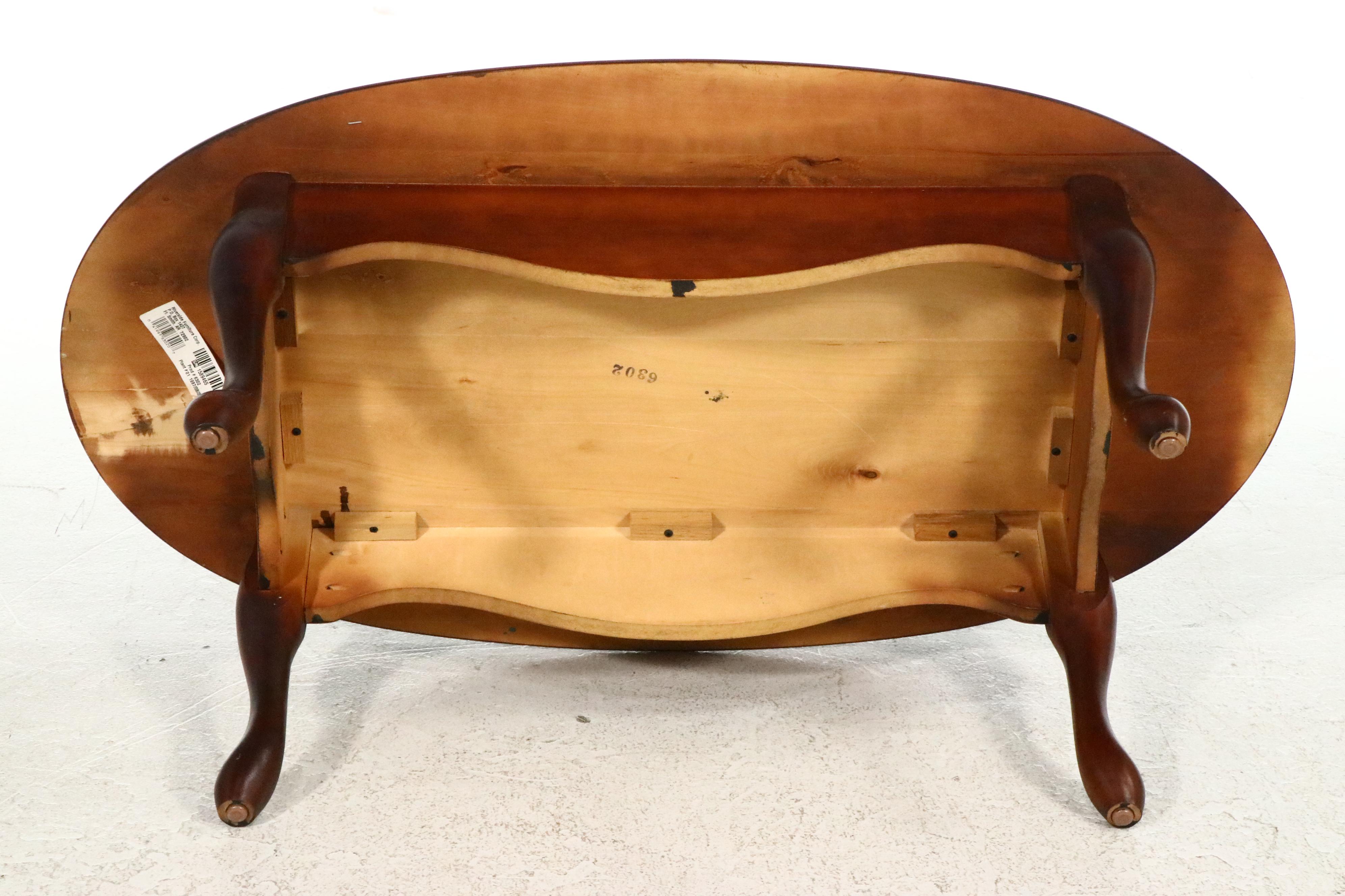 Three Queen Anne Style Cherrywood Occasional Tables
