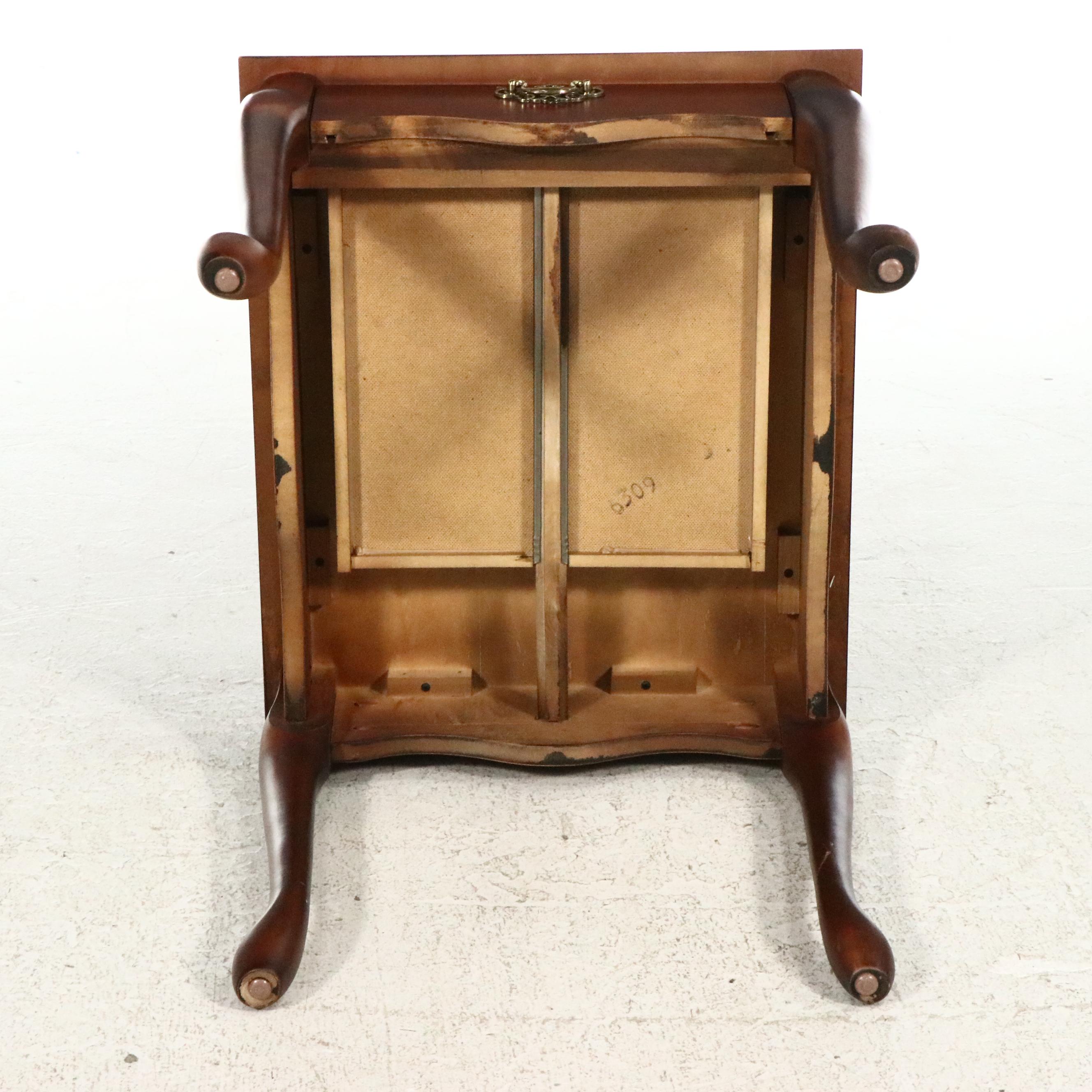 Three Queen Anne Style Cherrywood Occasional Tables