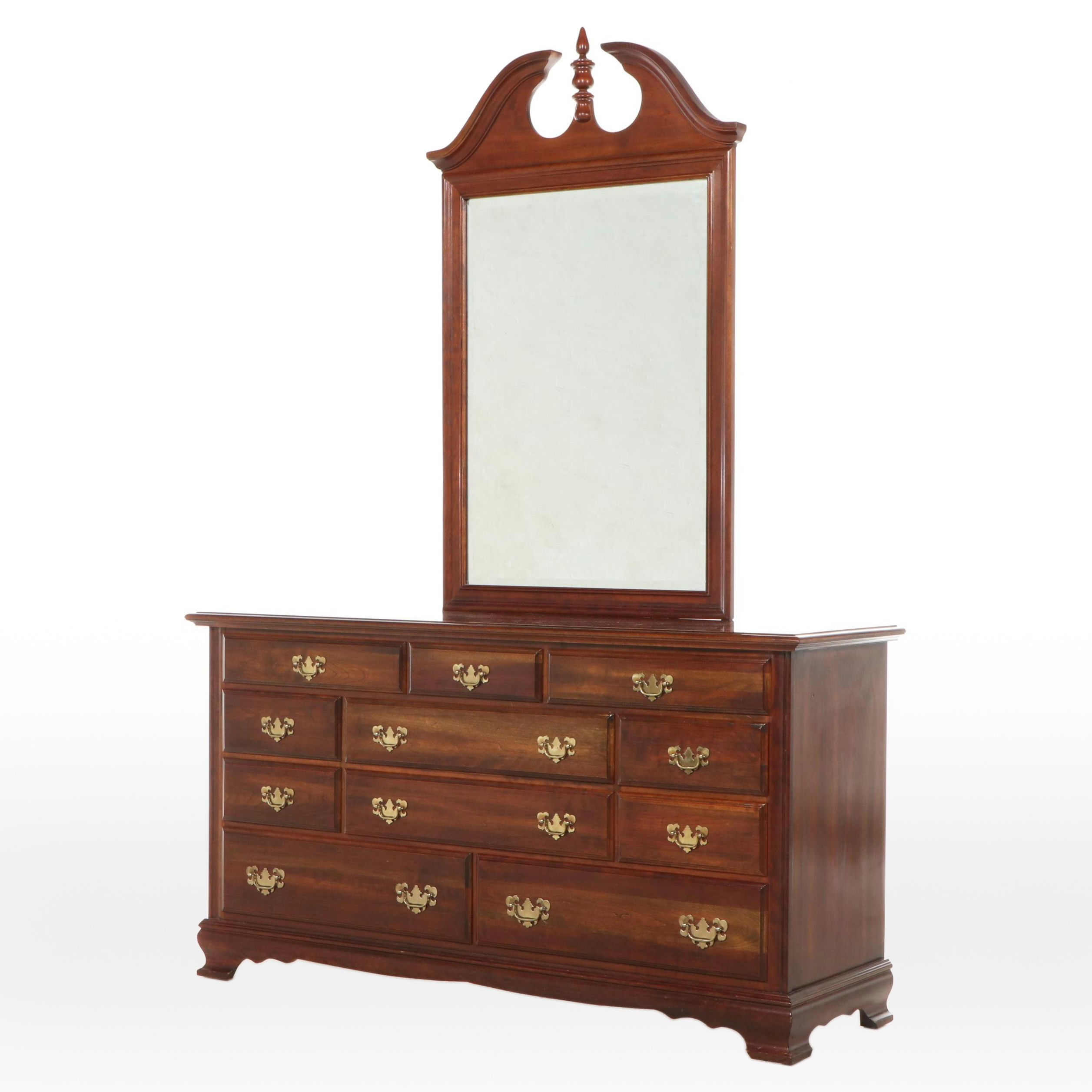 Federal Style Cherry Dresser with Mirror