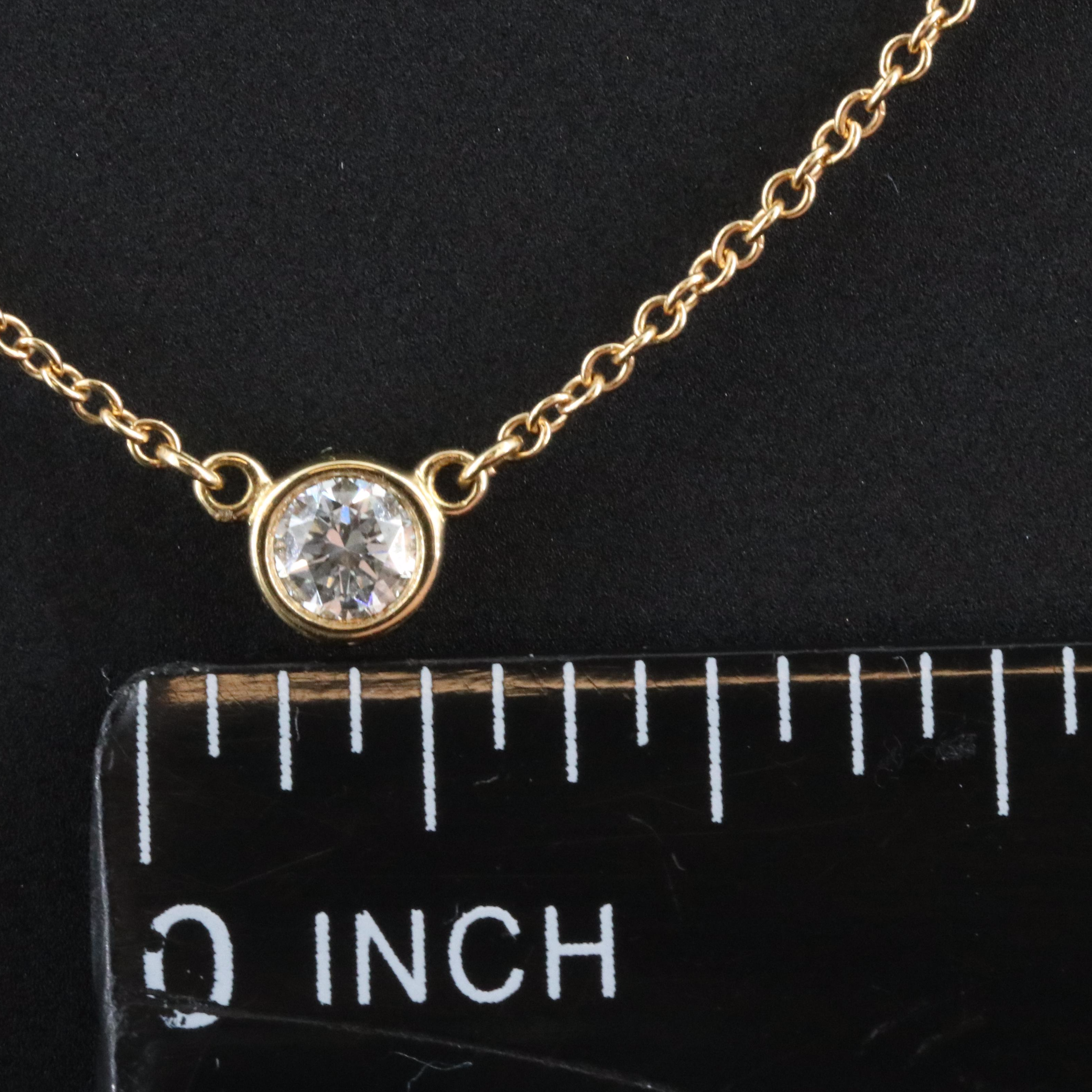 Elsa Peretti for Tiffany & Co.18K Diamond Solitaire Necklace