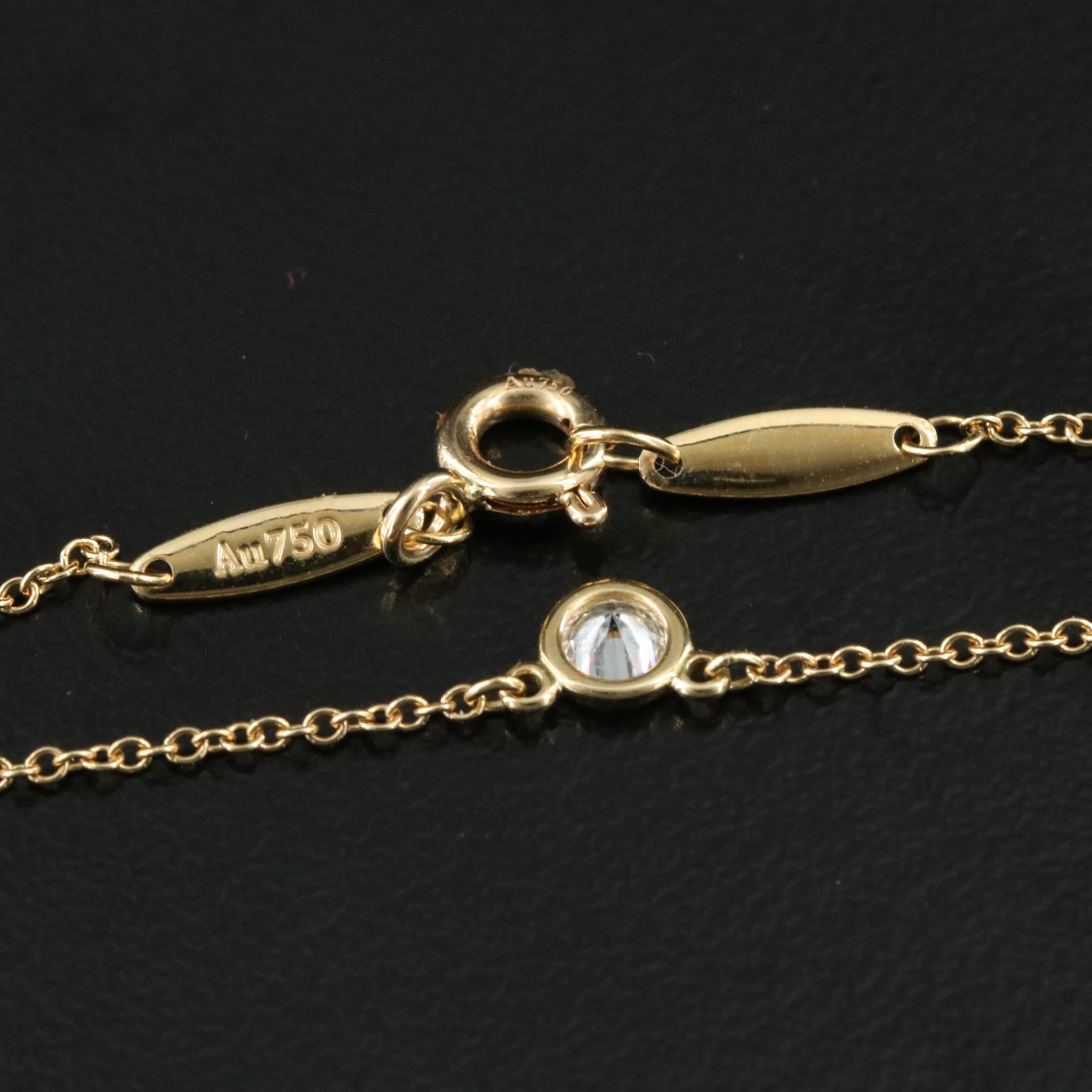 Elsa Peretti for Tiffany & Co.18K Diamond Solitaire Necklace