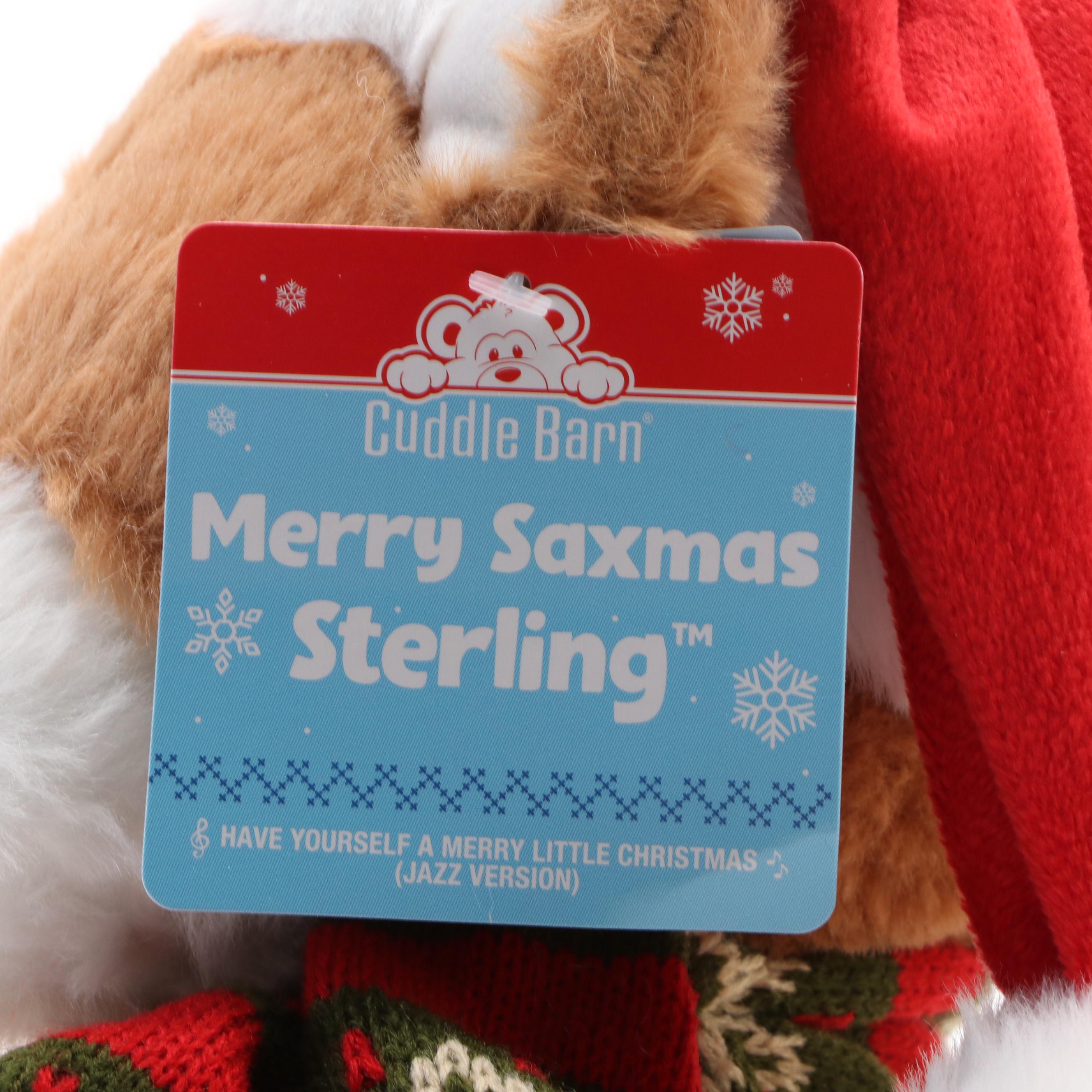 Cuddle Barn Mother Goose and Merry Saxmas Sterling Stuffed Toys