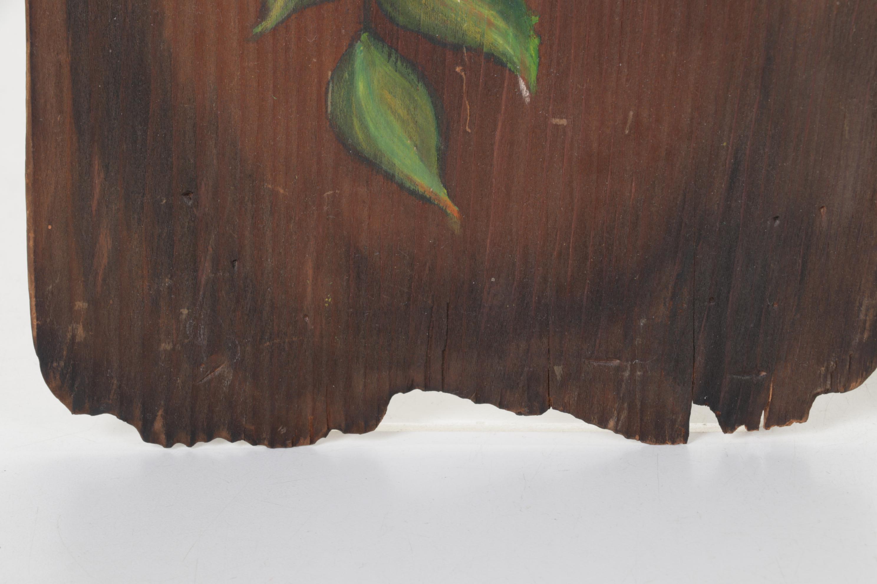 Withersdale Norfolk "Robin" Tile with "Pals" Print in Frame and Apples on Wood