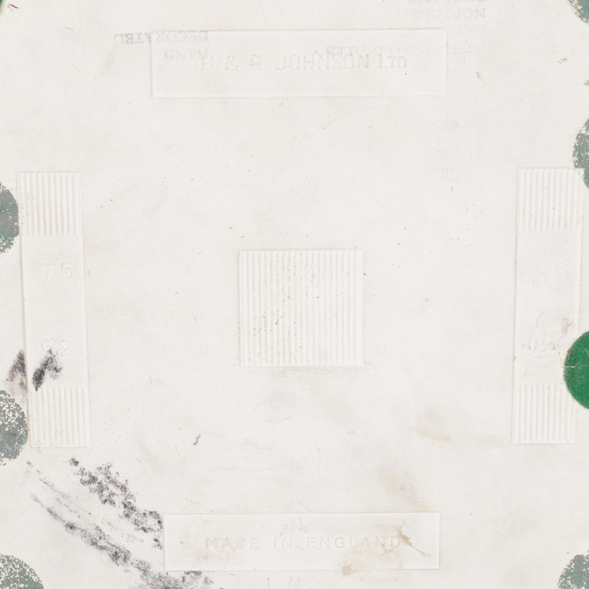 Withersdale Norfolk "Robin" Tile with "Pals" Print in Frame and Apples on Wood