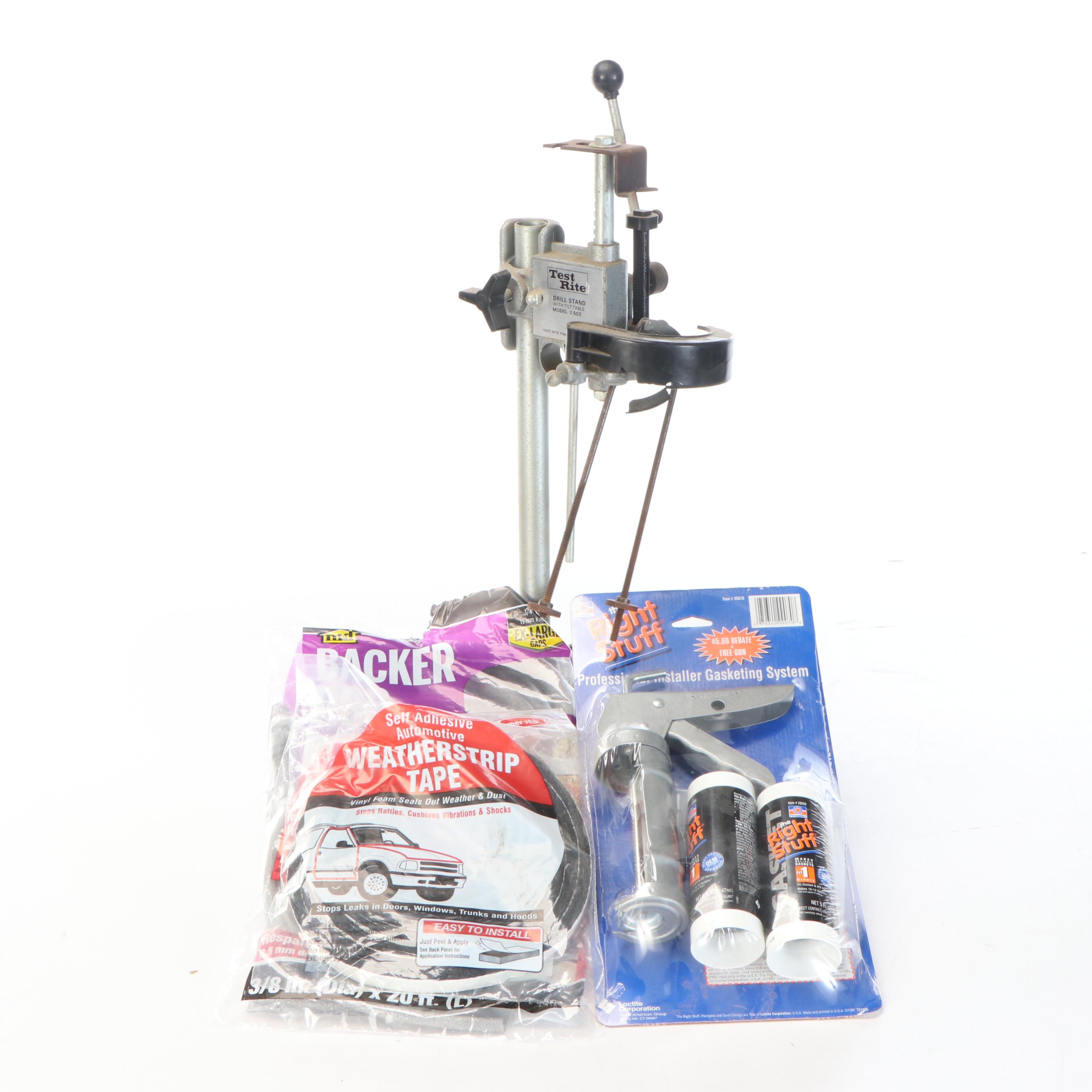 Test Rite Mode 502 Drill Stand with Tilt Table