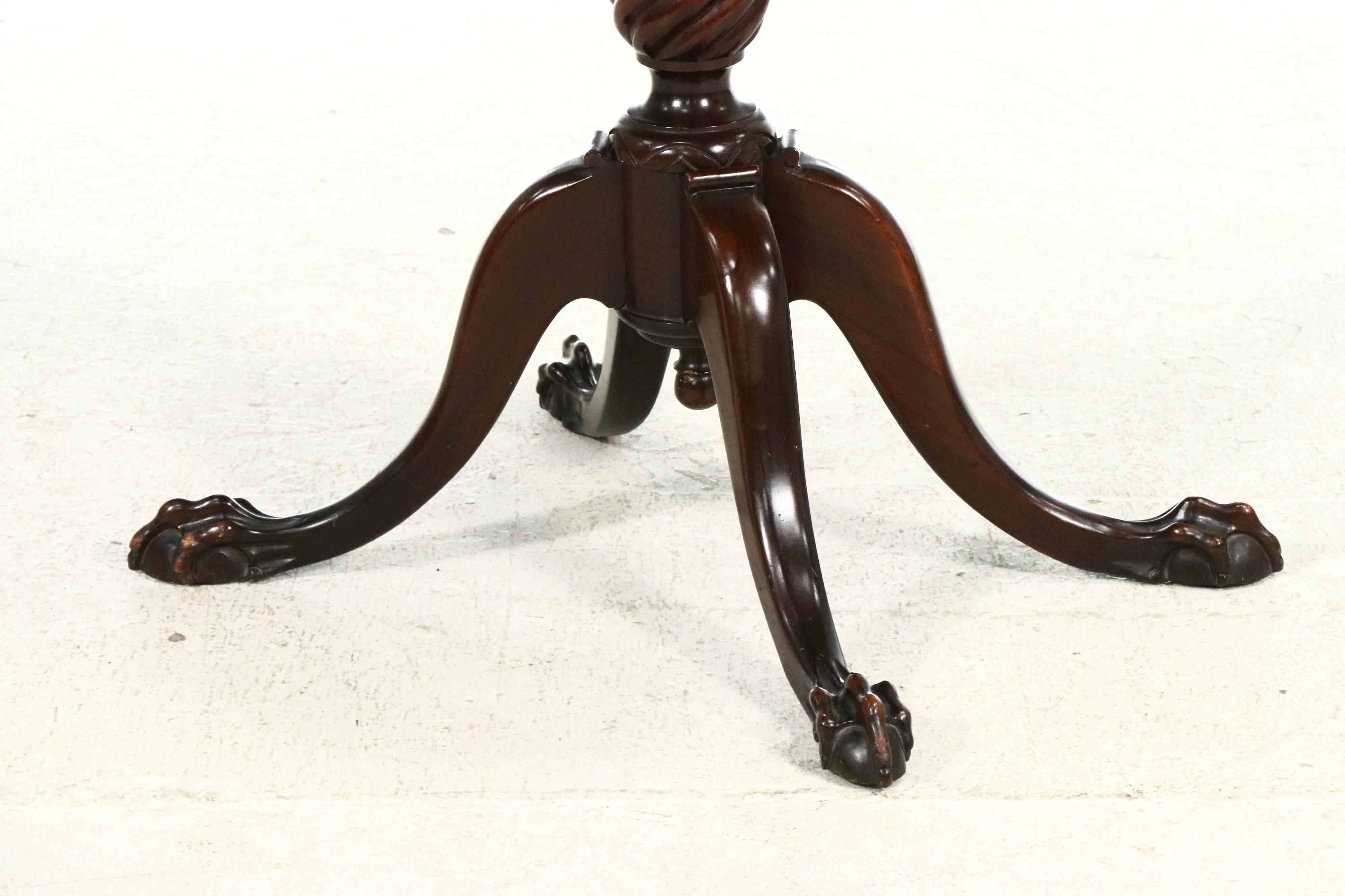 Sheraton Style Mahogany Flip-Top Card Table, 20th Century