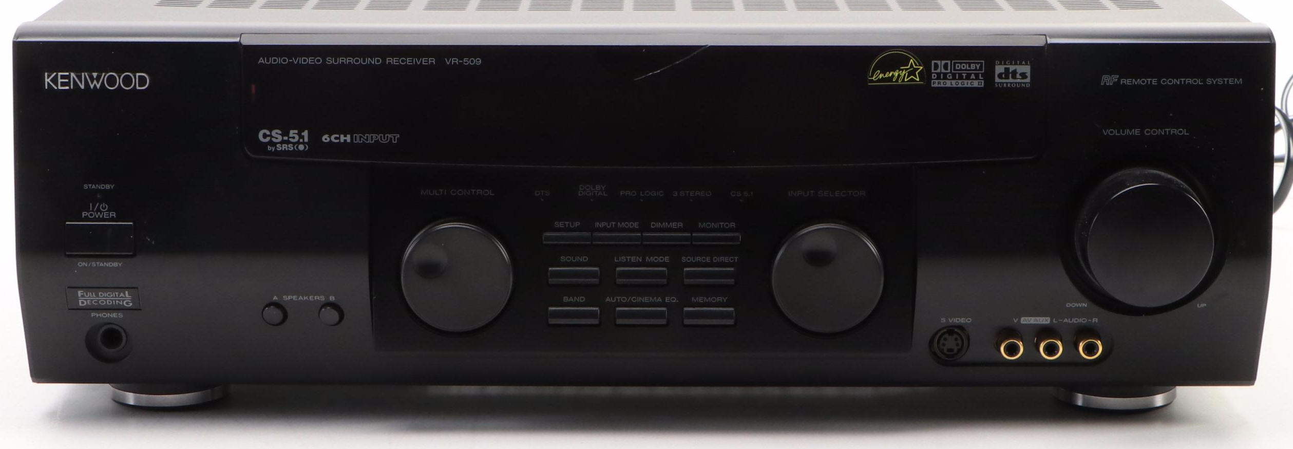 Kenwood VR-509 Audio-Video Surround Receiver