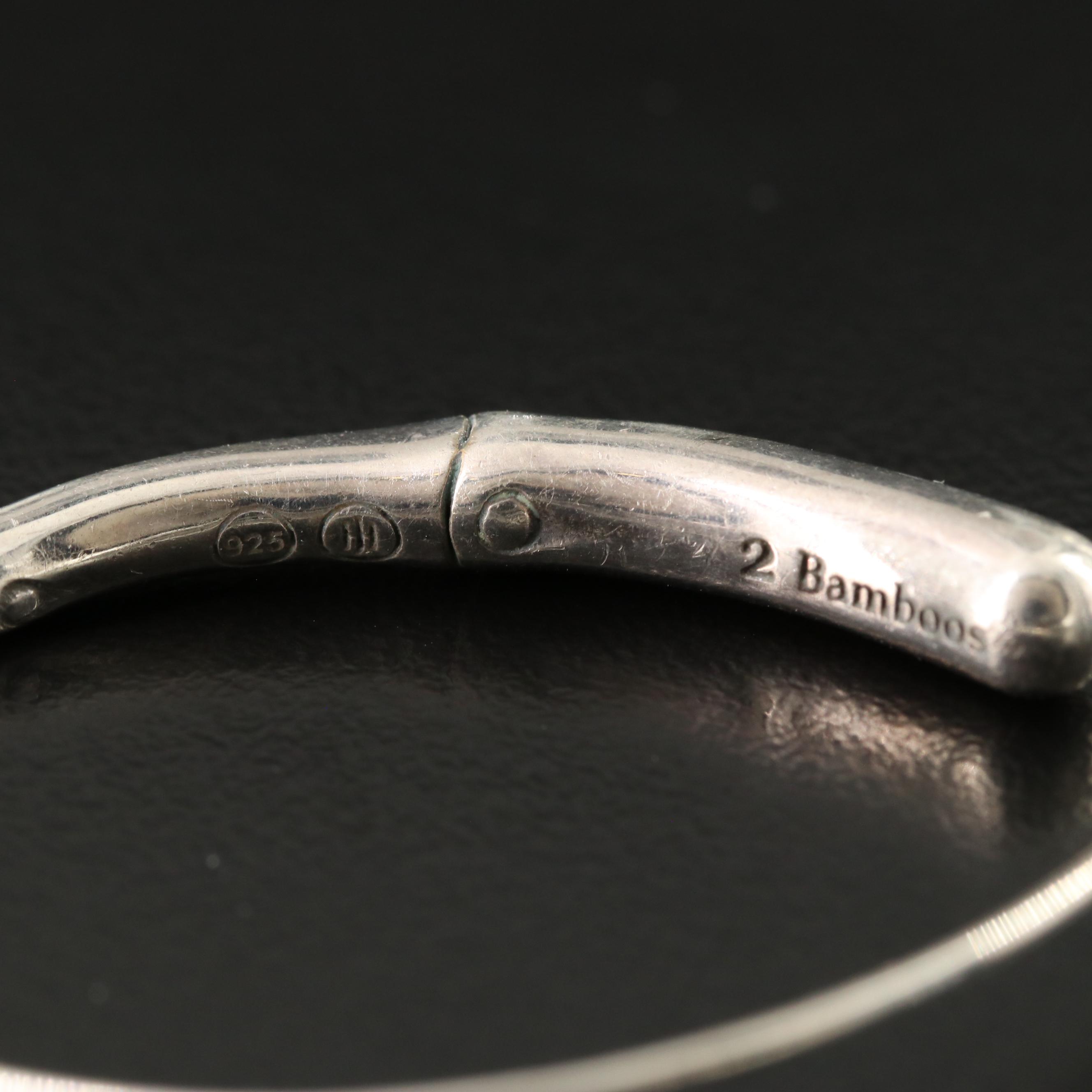 John Hardy Bamboo Sterling Oval Hoop Earrings