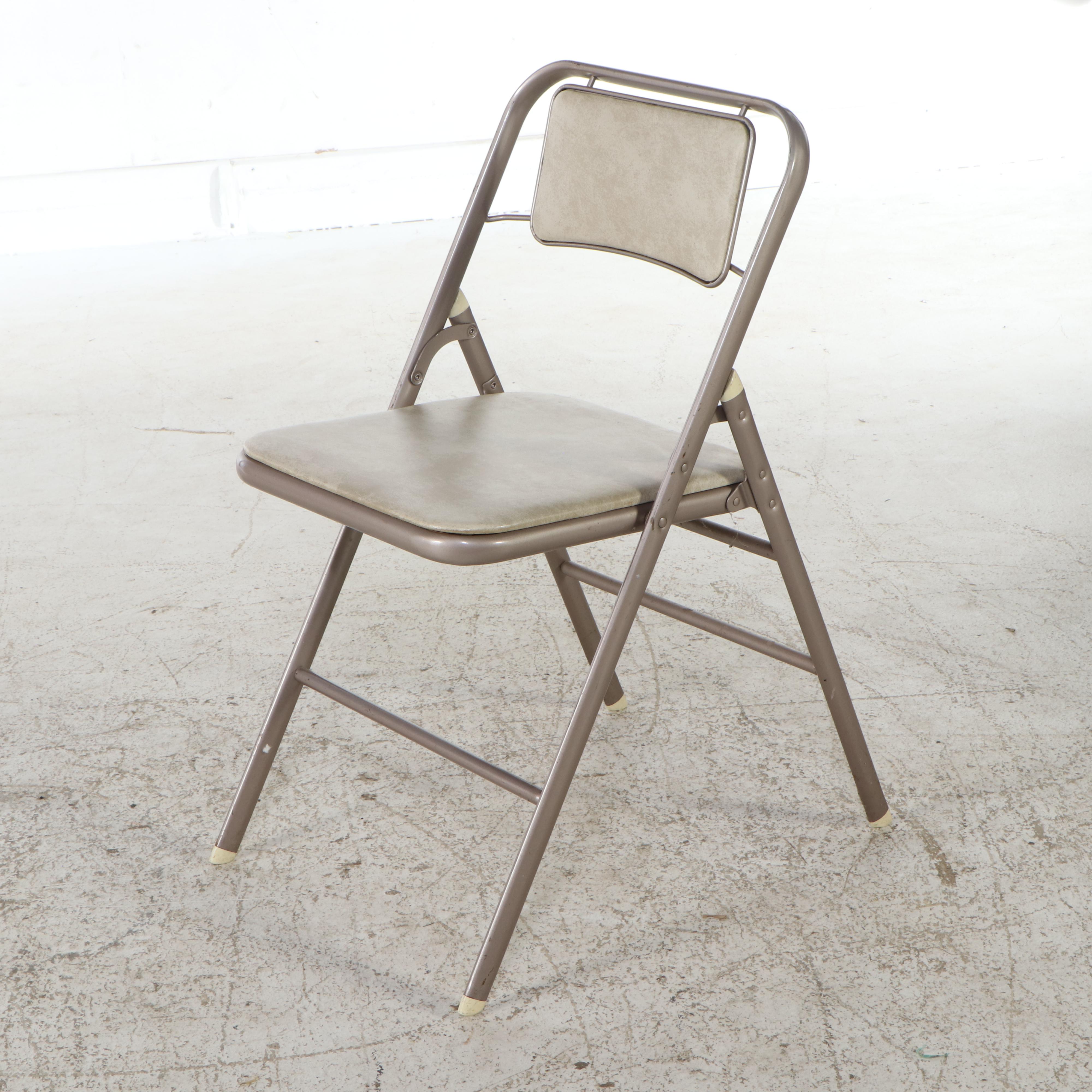 Samsonite Metal and Vinyl Folding Games Table with Chairs