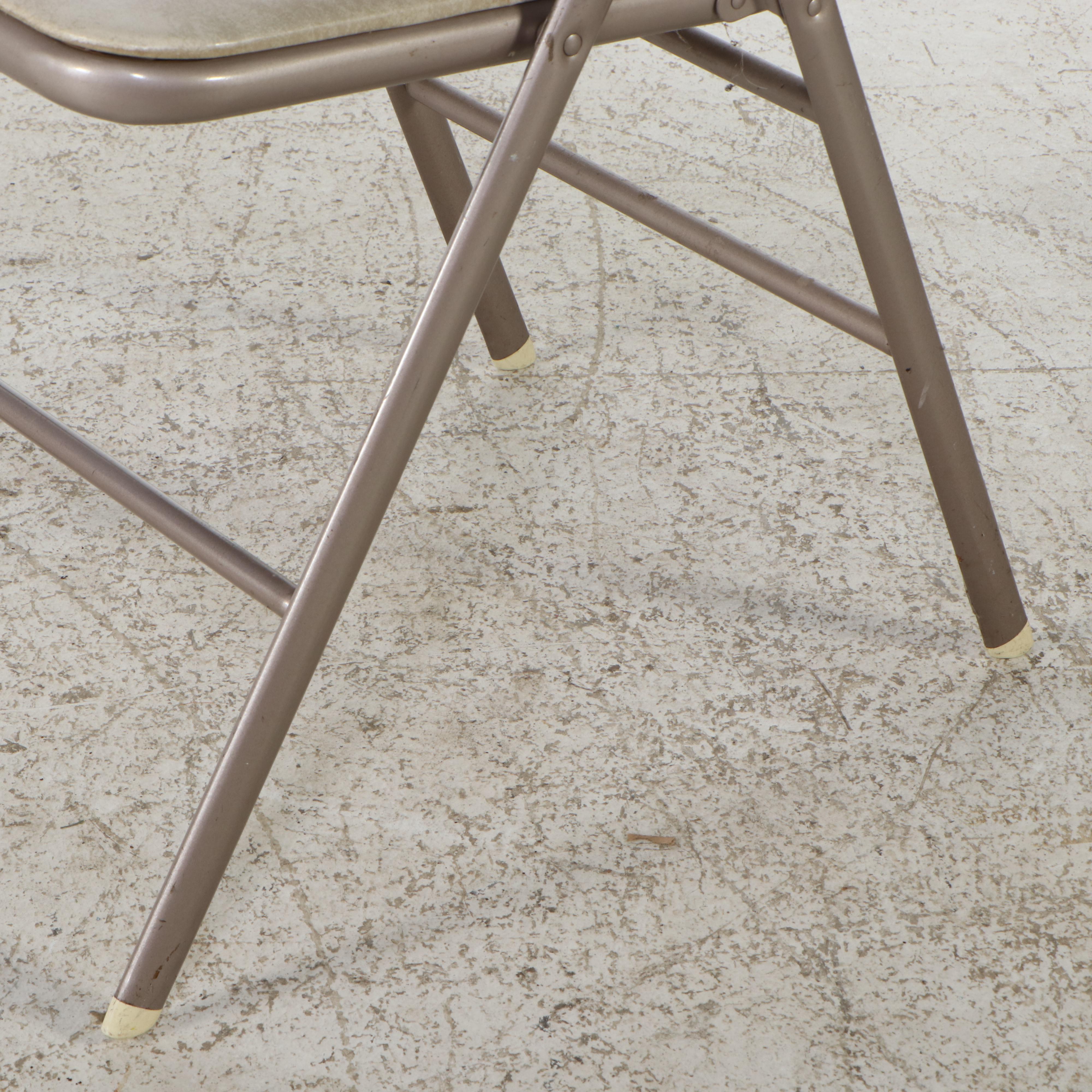 Samsonite Metal and Vinyl Folding Games Table with Chairs