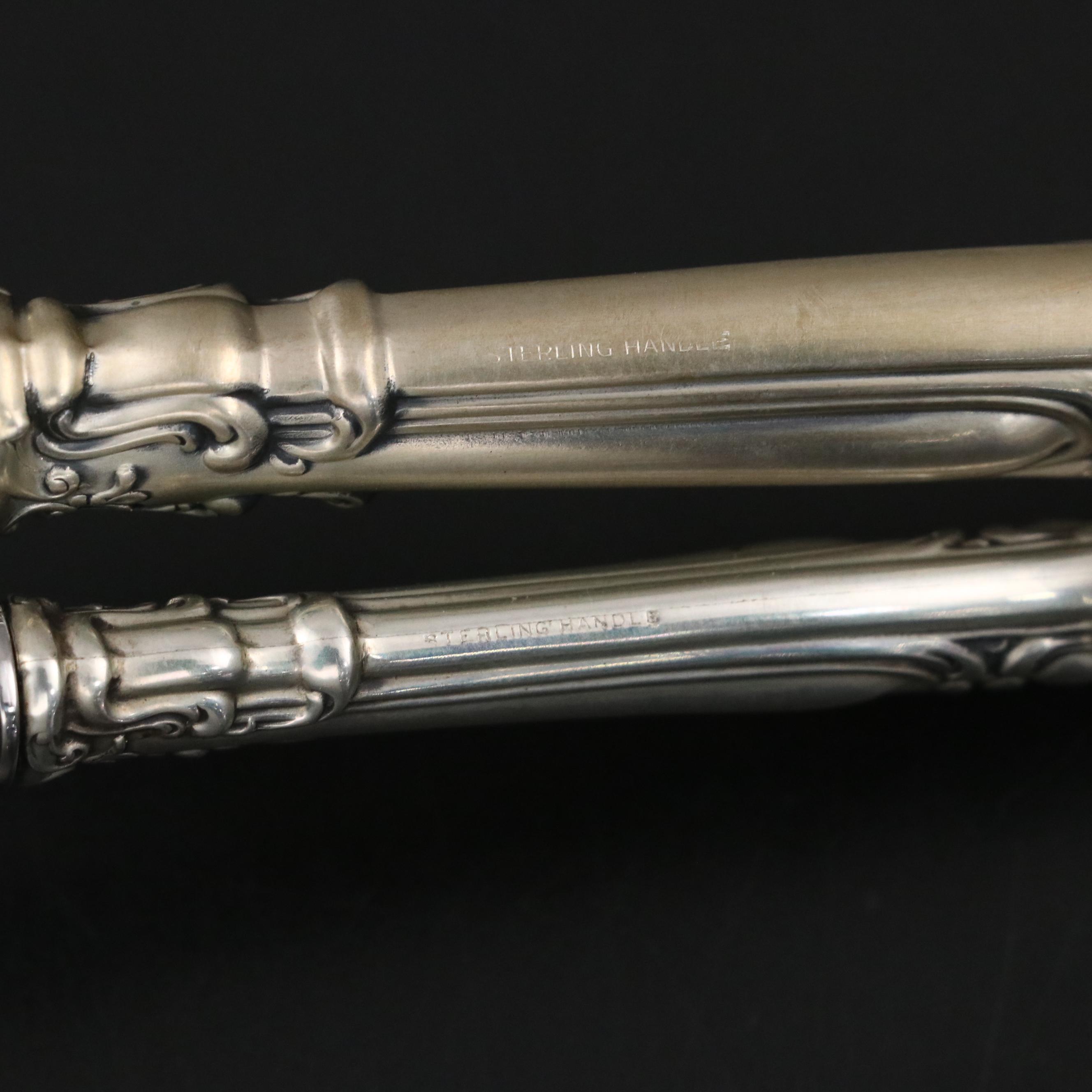 Gorham "Chantilly" Pie Servers and Sugar Spoon with Other Serving Utensils