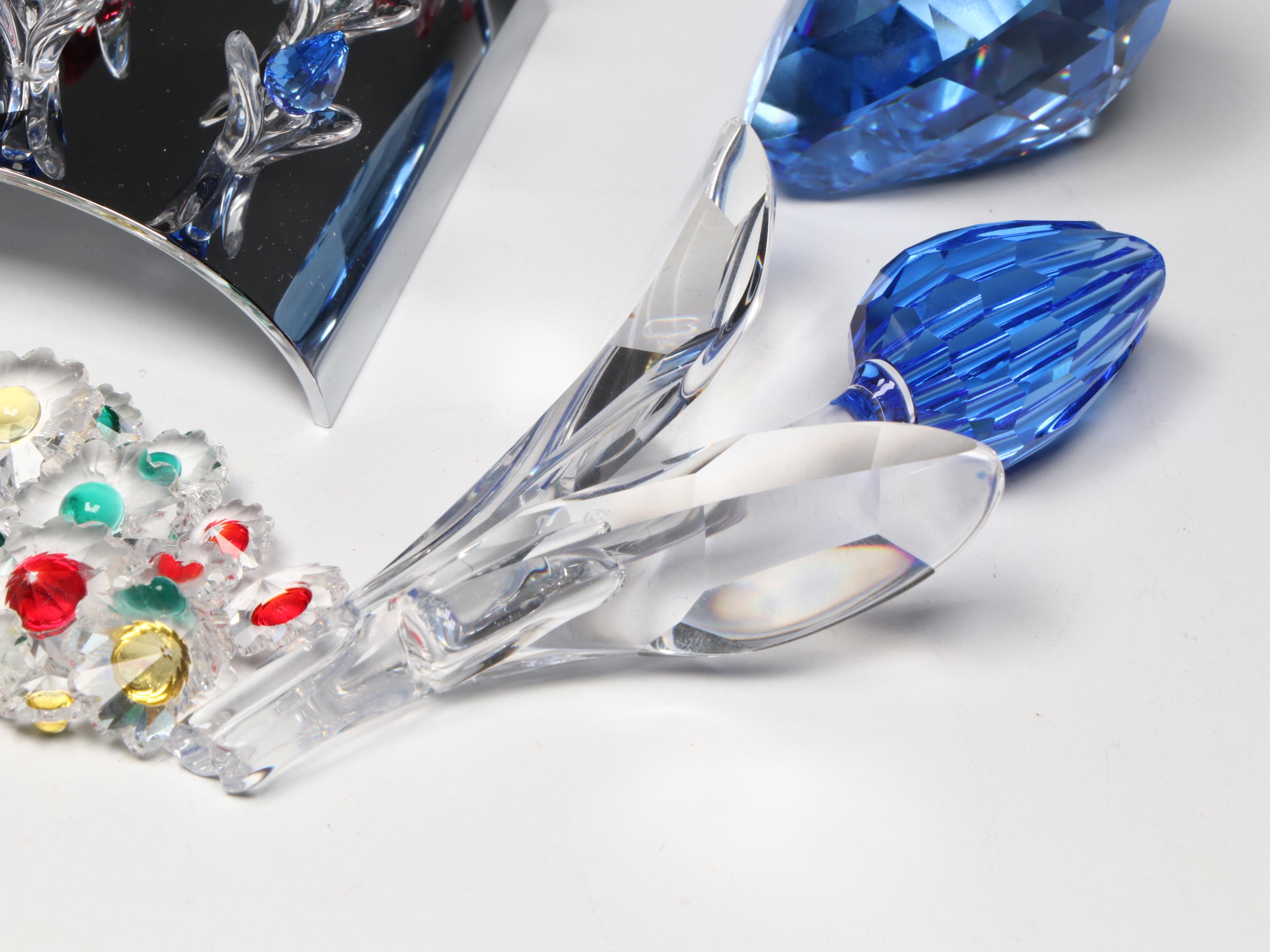 Swarovski Crystal Society Member Gift Figurines with Stands, 1997–2003
