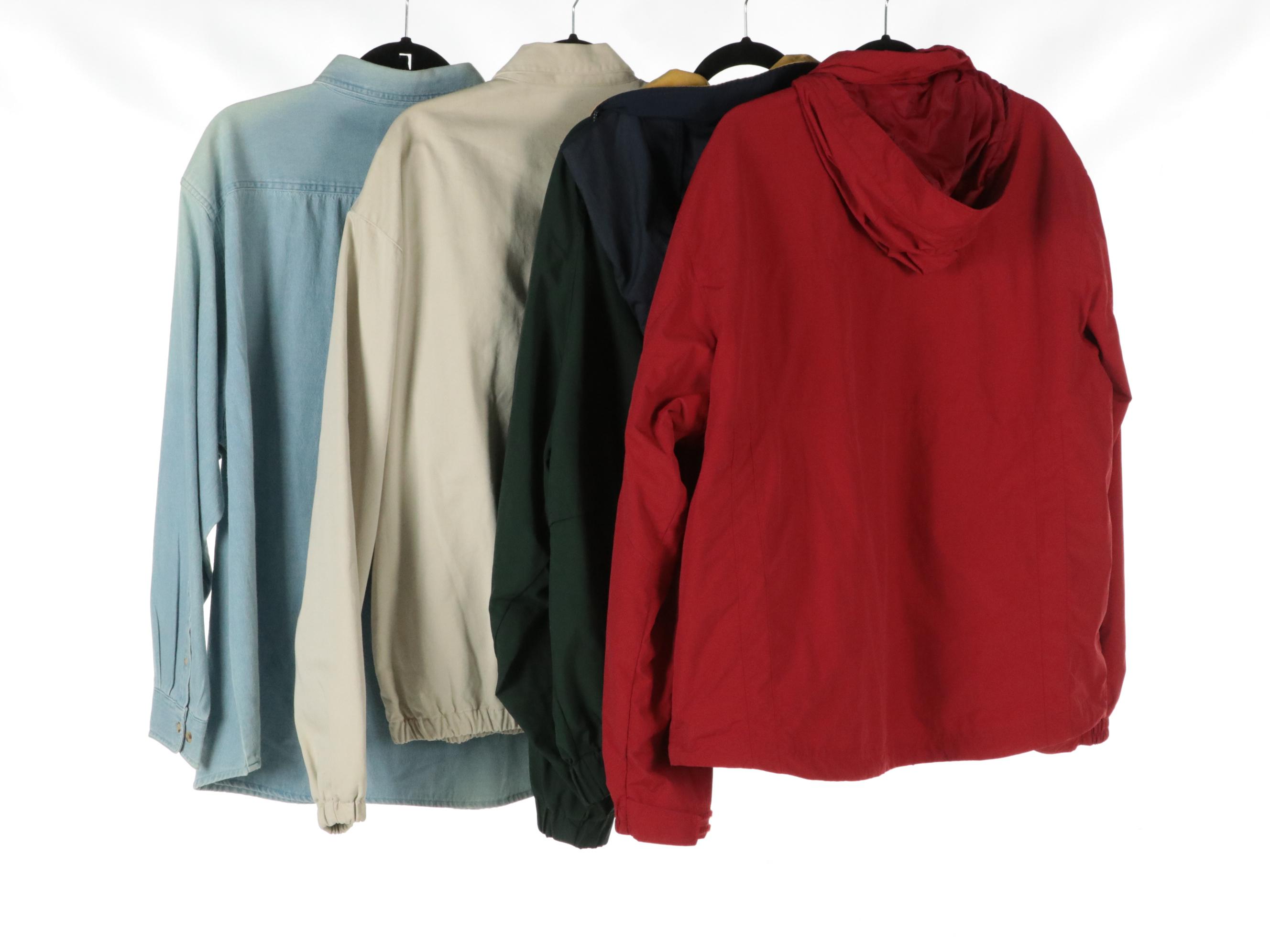 Men's Polo Ralph Lauren Zipper-Front Jacket, L.L. Bean & Other Rain Jacket & Top