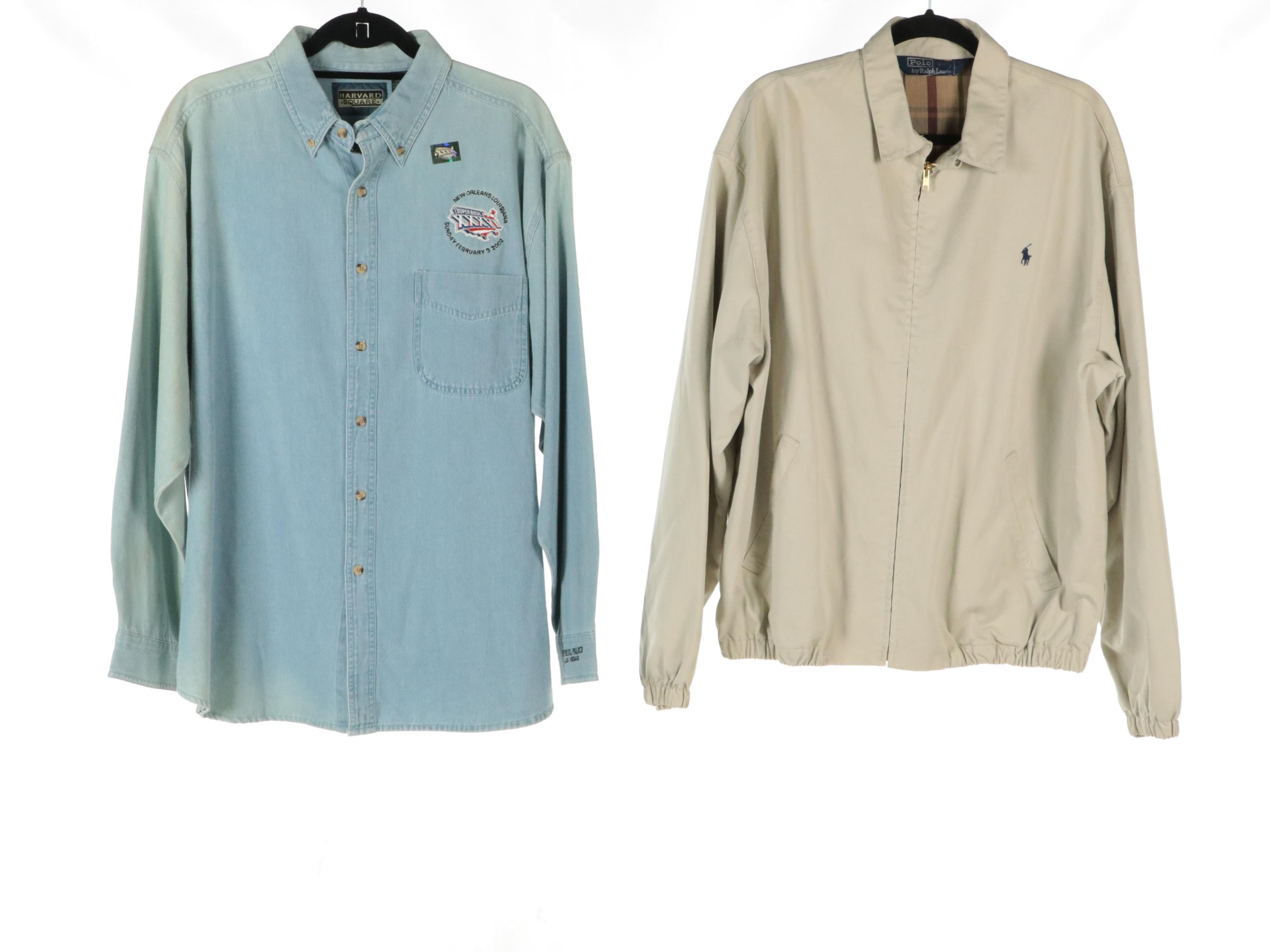 Men's Polo Ralph Lauren Zipper-Front Jacket, L.L. Bean & Other Rain Jacket & Top