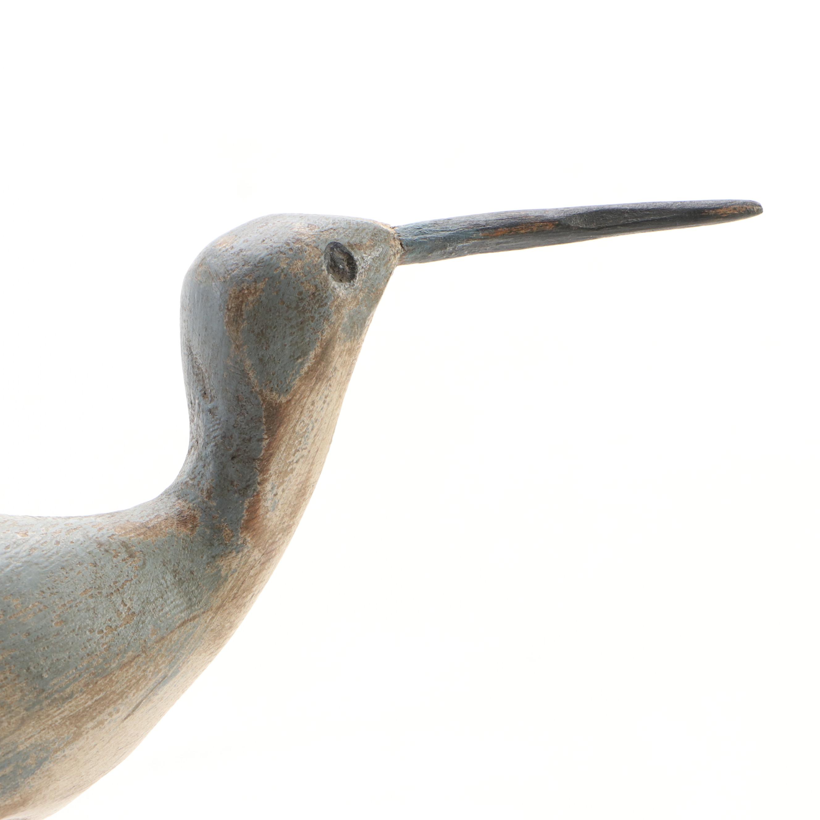 Steve Moore Carved Wood Dowitcher, 1997