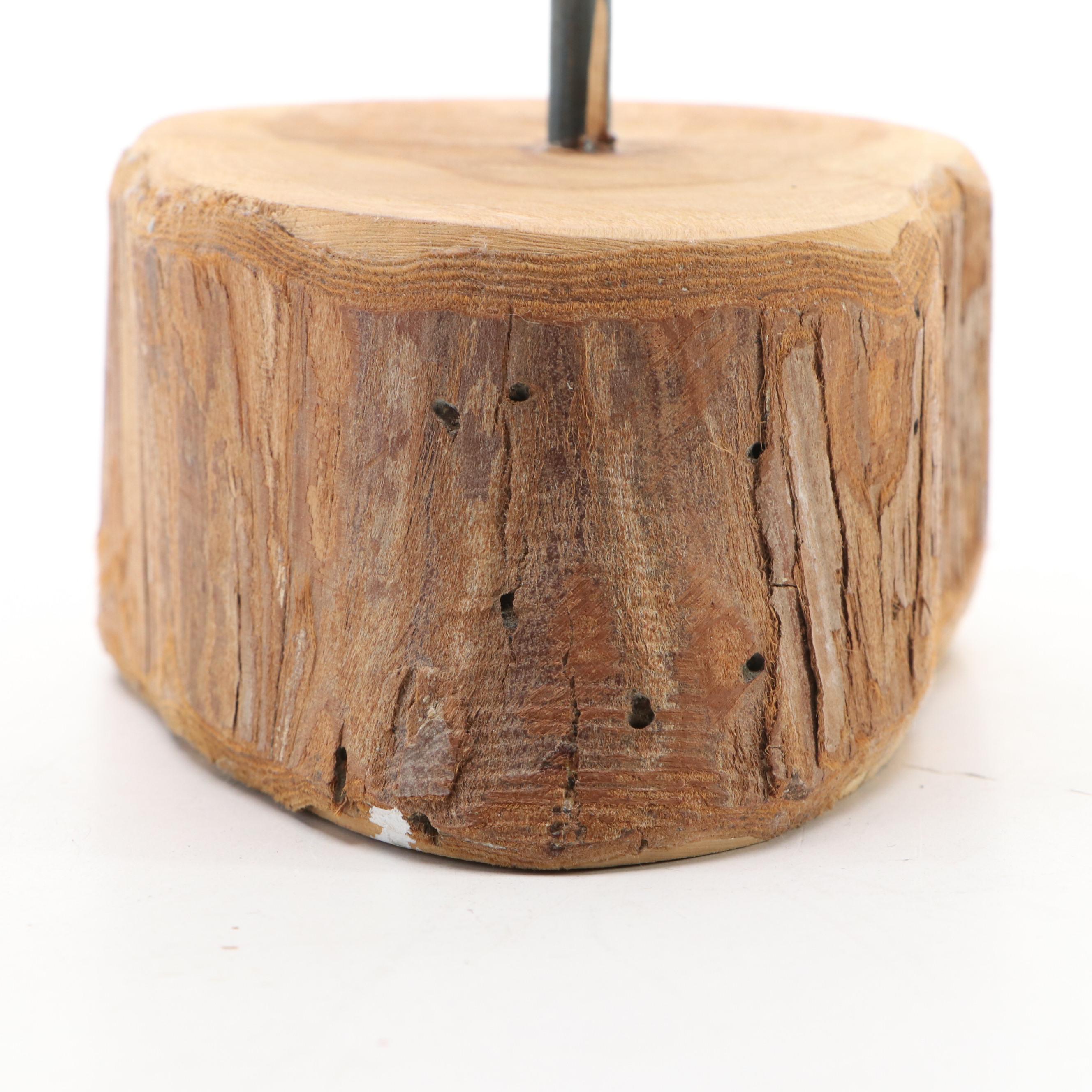 Steve Moore Carved Wood Dowitcher, 1997