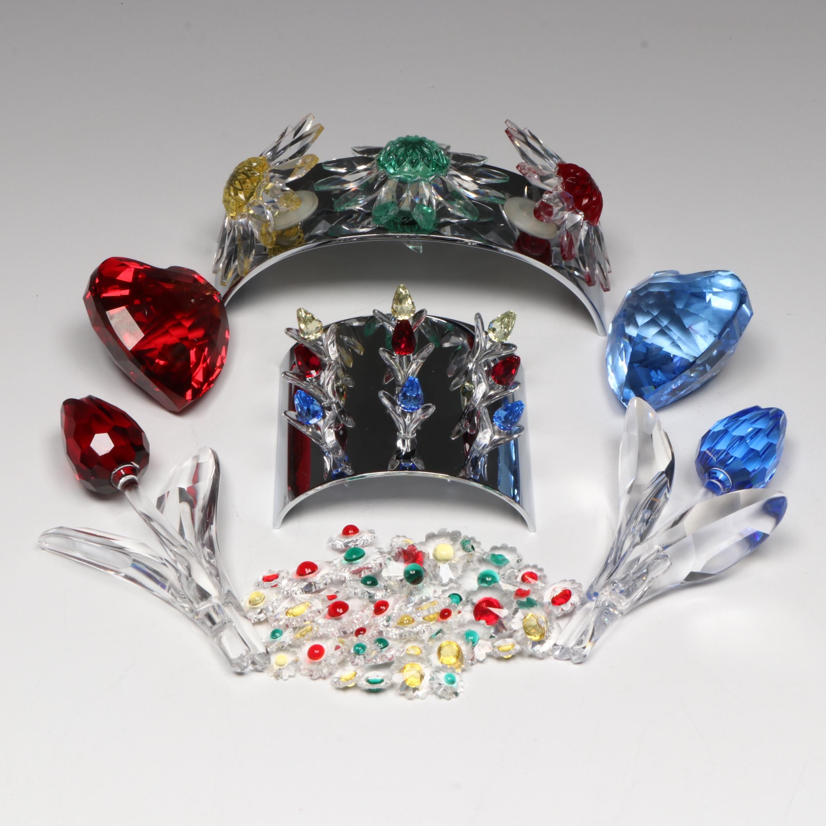 Swarovski Crystal Society Member Gift Figurines with Stands, 1997–2003