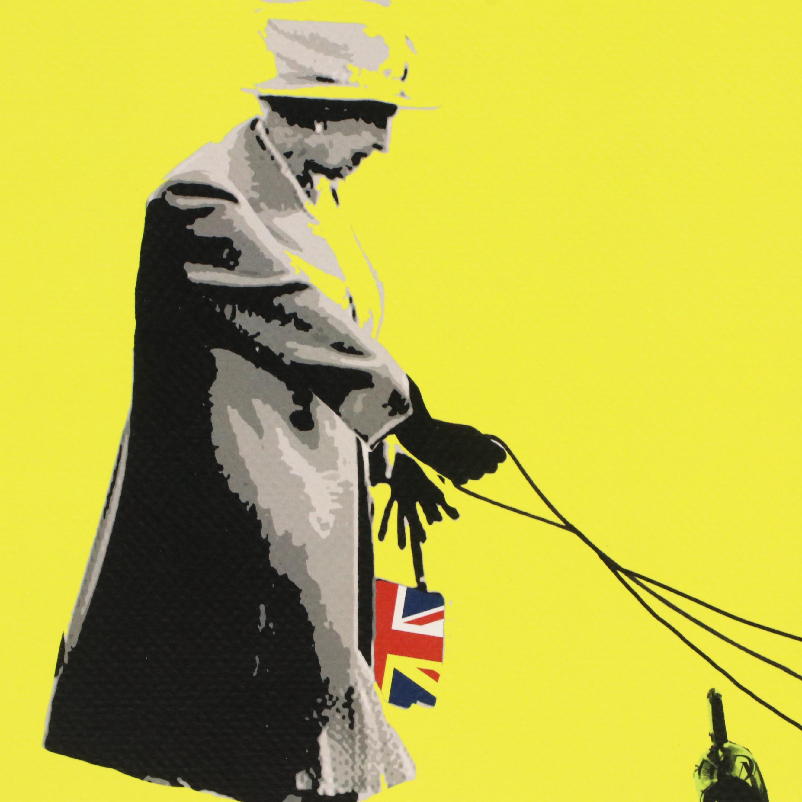 Death NYC Graphic Digital Print Featuring Queen Elizabeth and Jeff Koons