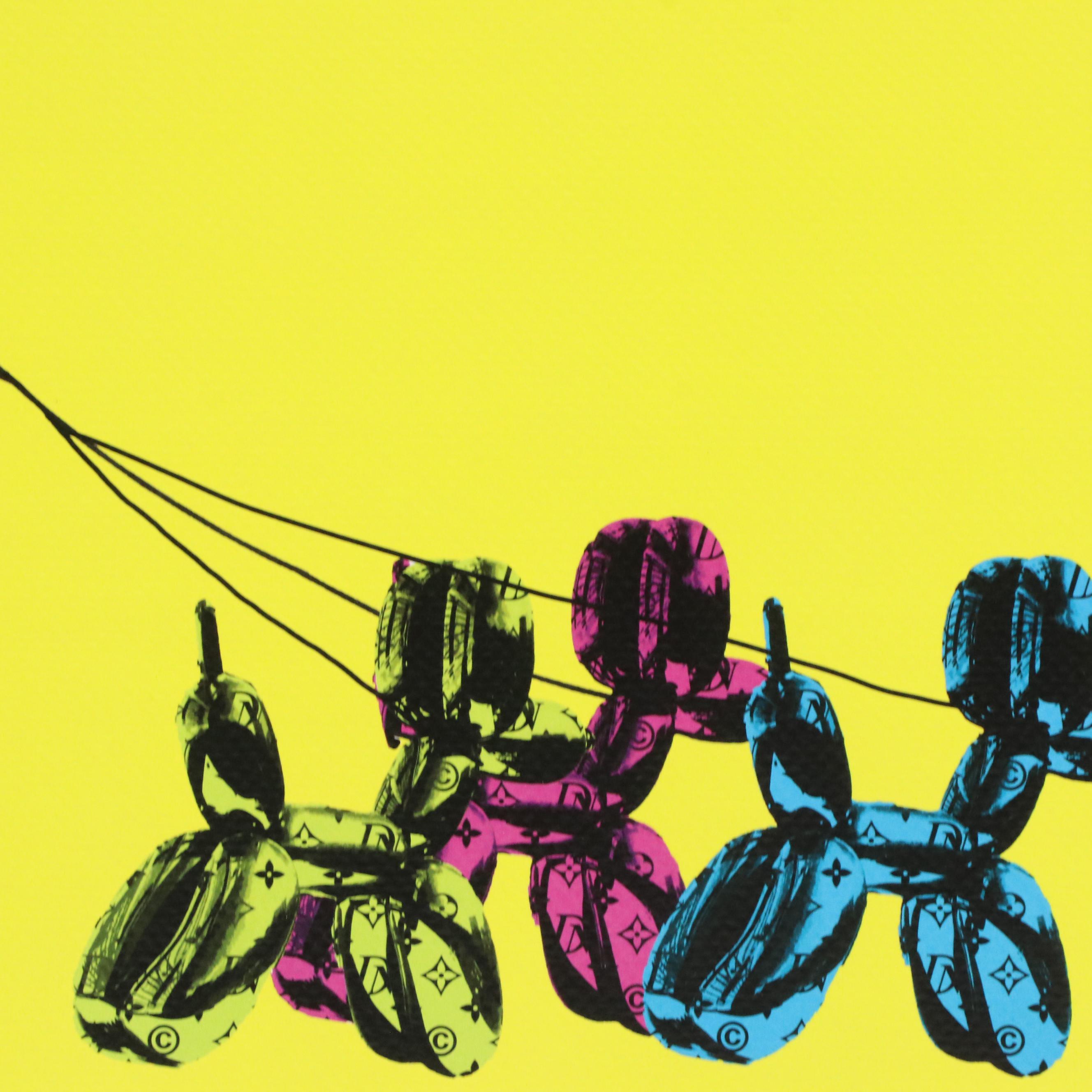 Death NYC Graphic Digital Print Featuring Queen Elizabeth and Jeff Koons