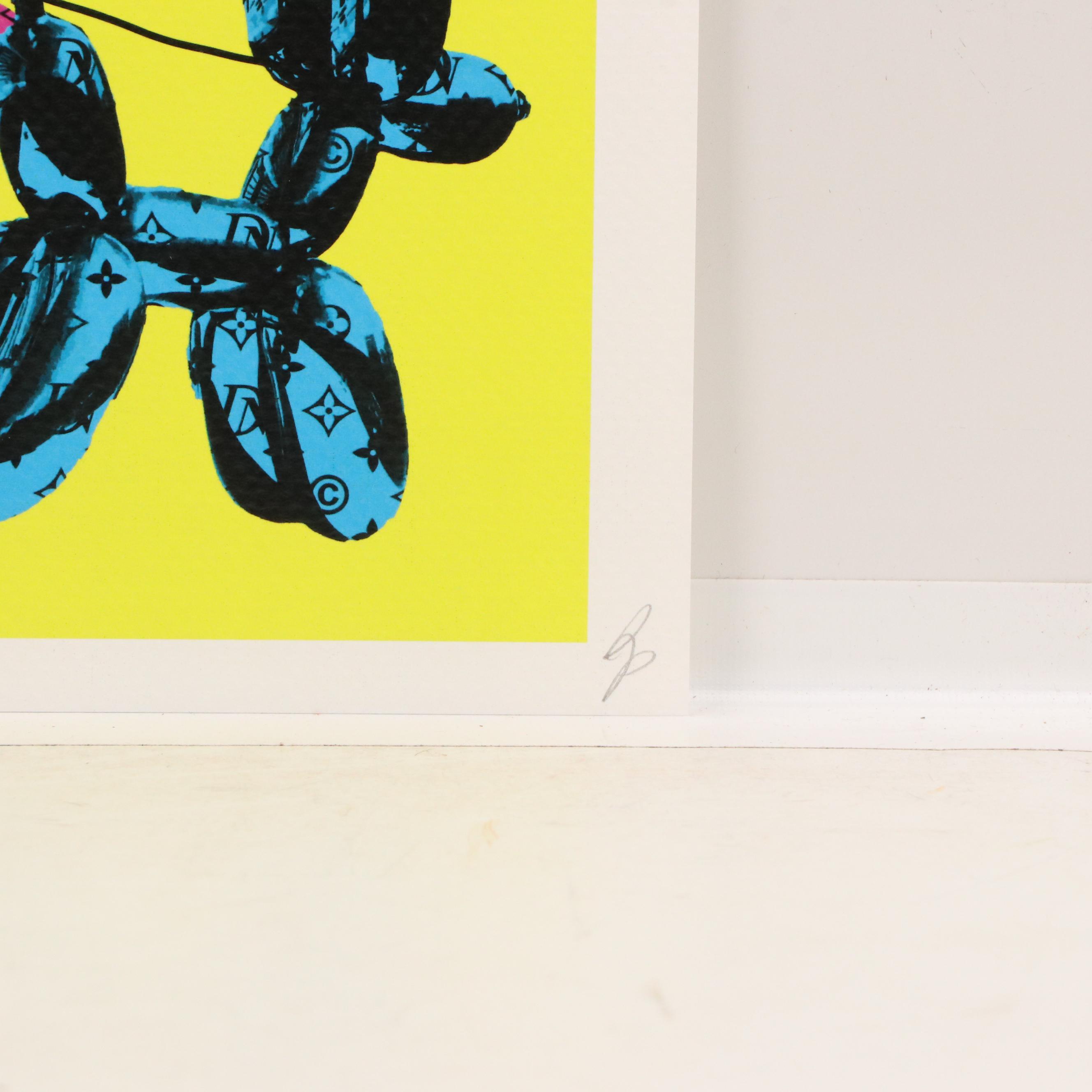 Death NYC Graphic Digital Print Featuring Queen Elizabeth and Jeff Koons