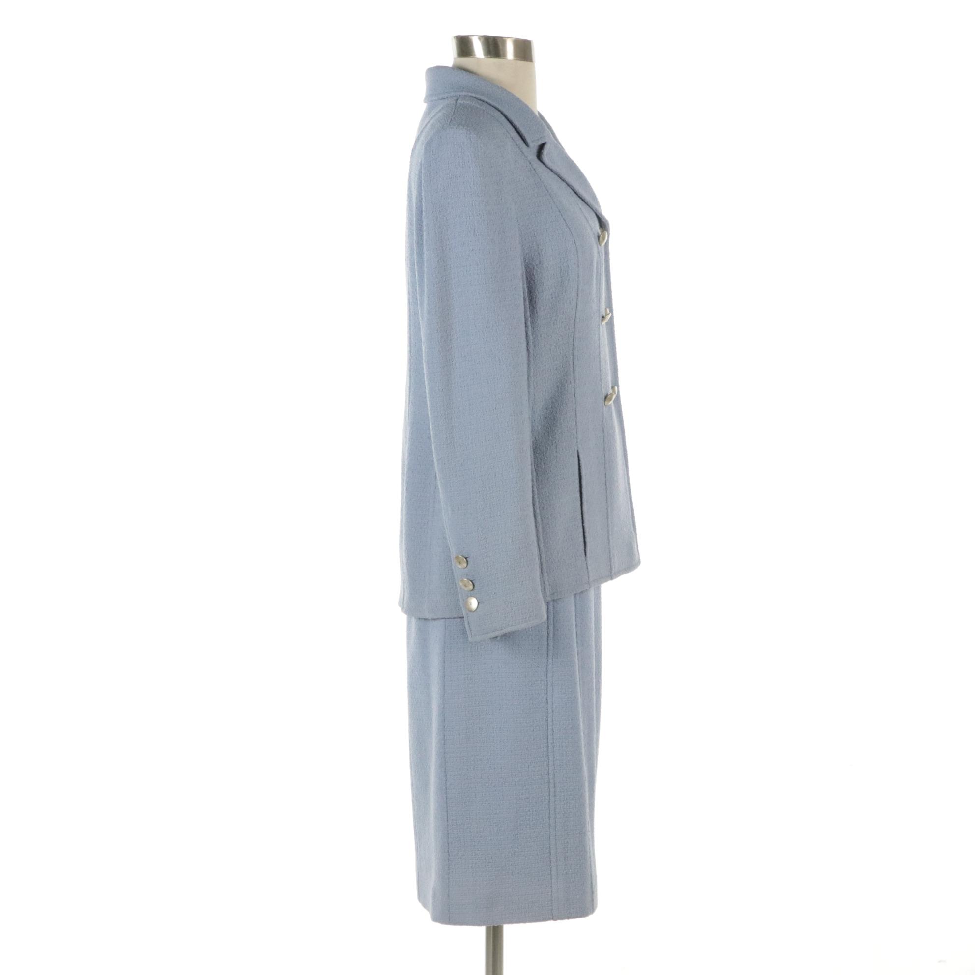 Chanel Boutique Double-Breasted Skirt Suit in Wool Blend, 1998 Spring Collection