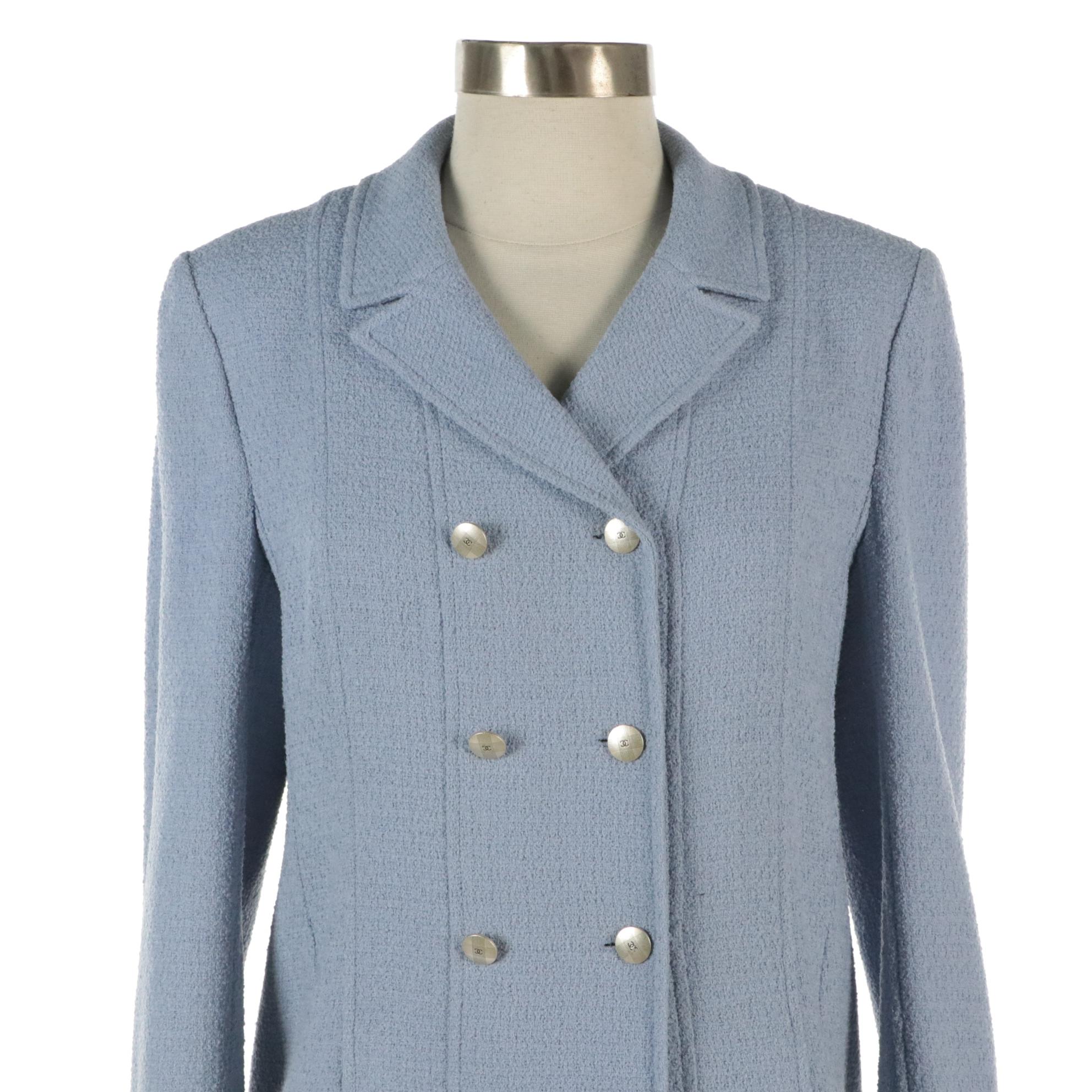 Chanel Boutique Double-Breasted Skirt Suit in Wool Blend, 1998 Spring Collection